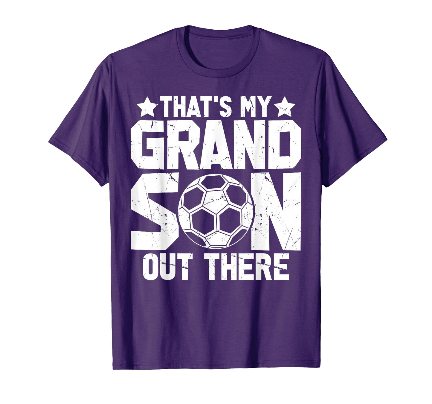 Football Grandma Grandpa Soccer That's My Grandson Out There T-Shirt