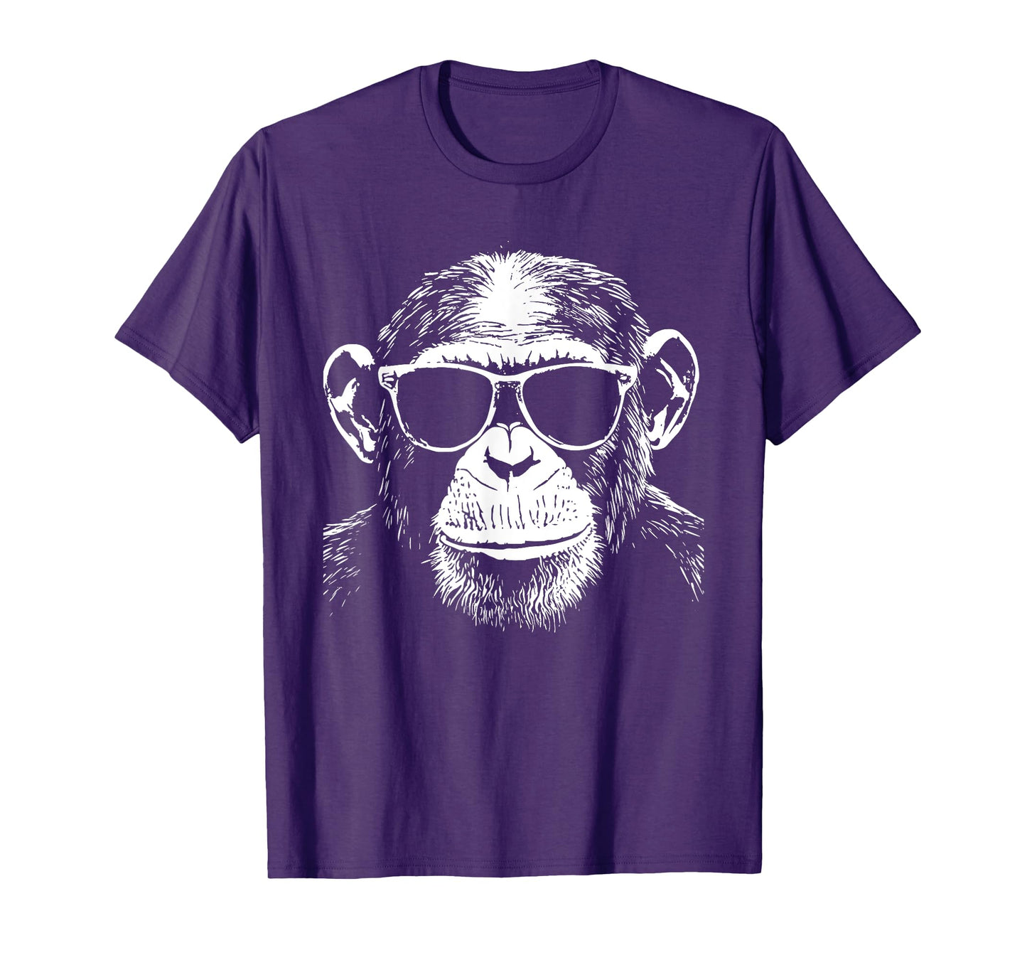 Funny Chimpanzee Monkey Sunglasses T-Shirt