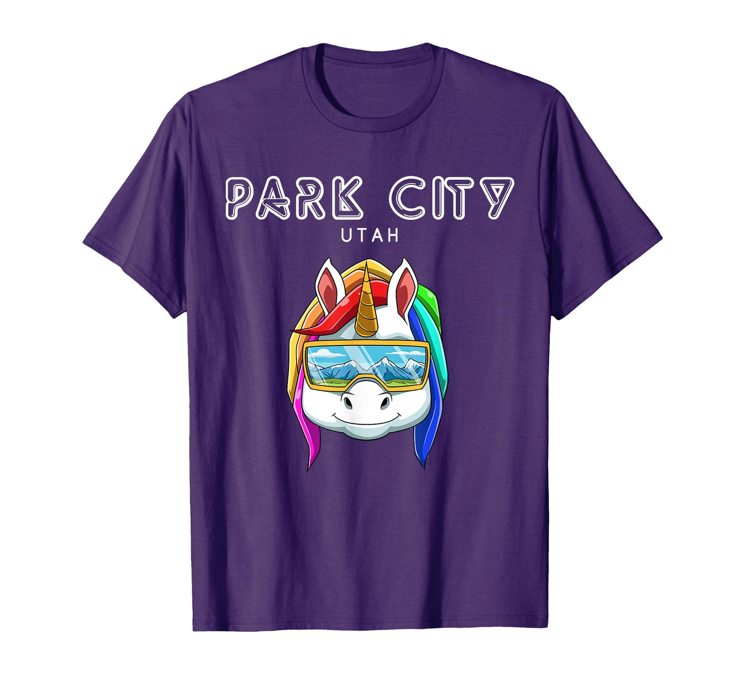 Park City North Utah - Ski and Snowboard Unicorn T-Shirt