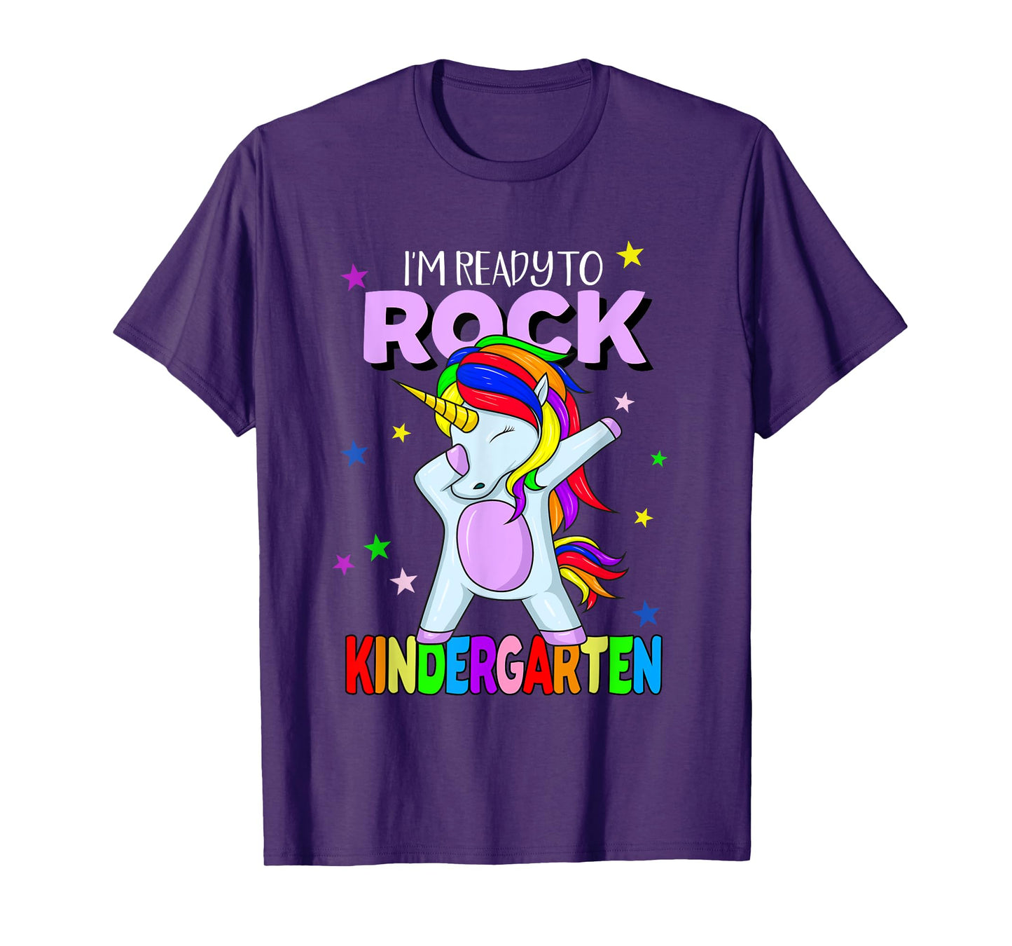 Rock Kindergarten Dabbing Unicorn Girls Back To School T-Shirt