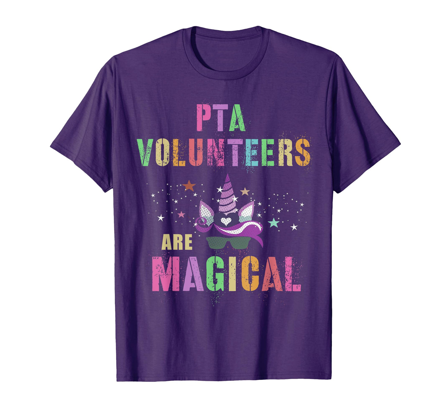 Funny PTA VOLUNTEERS ARE MAGICAL I'm Unicorn School Squad T-Shirt