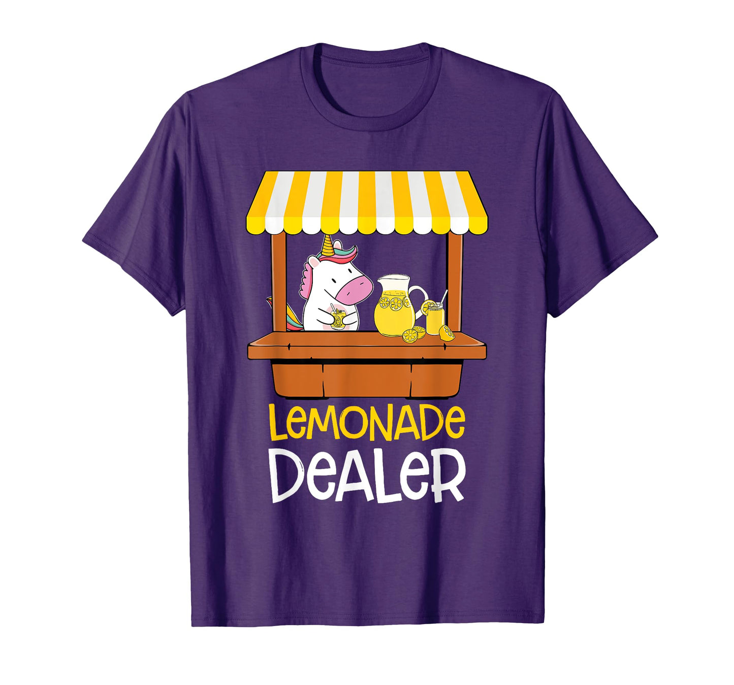 Lemonade Stand Dealer Unicorn Refreshing Lemon Kids T-Shirt