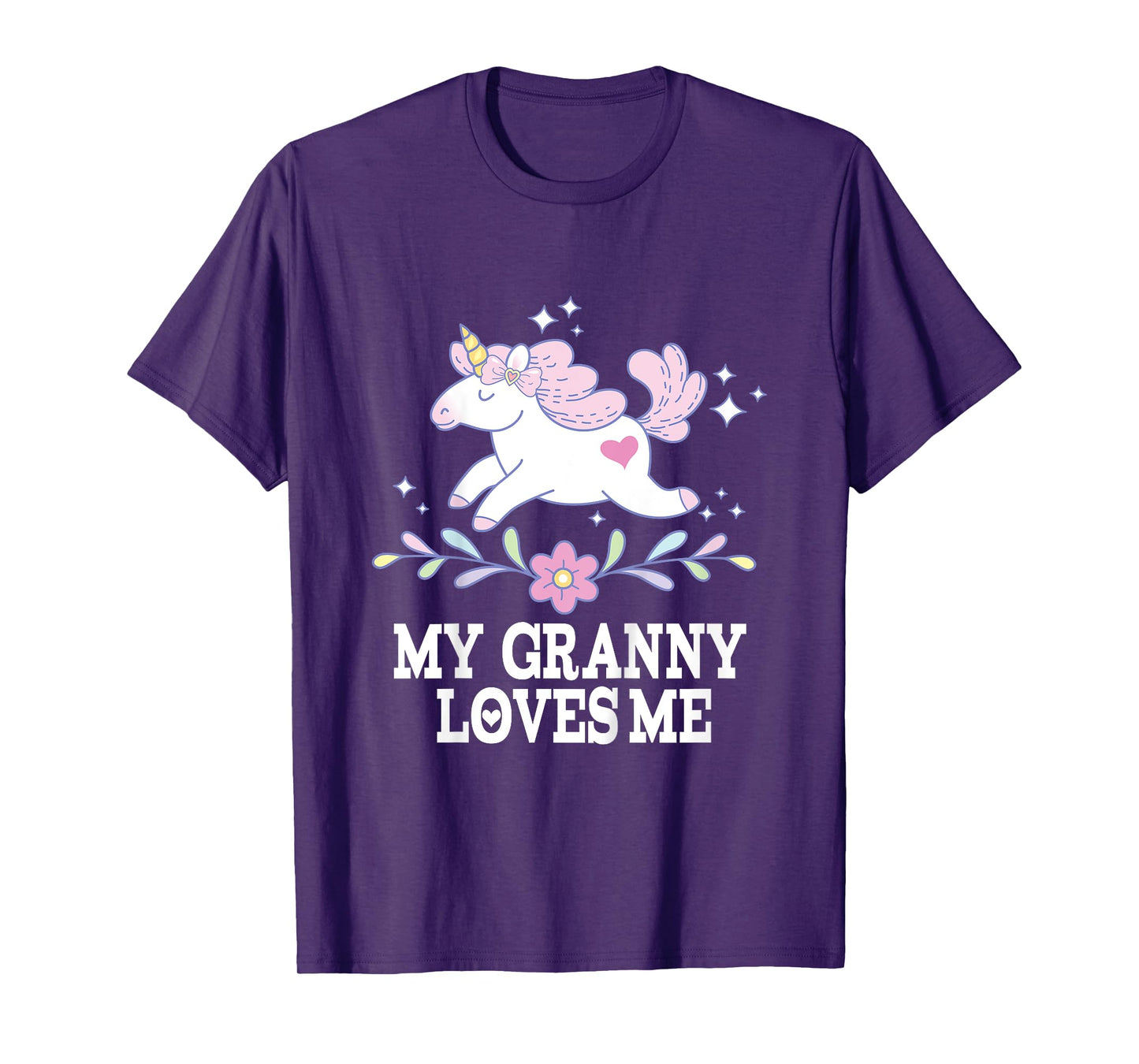 My Granny Loves Me Granddaughter Girl Unicorn T-Shirt