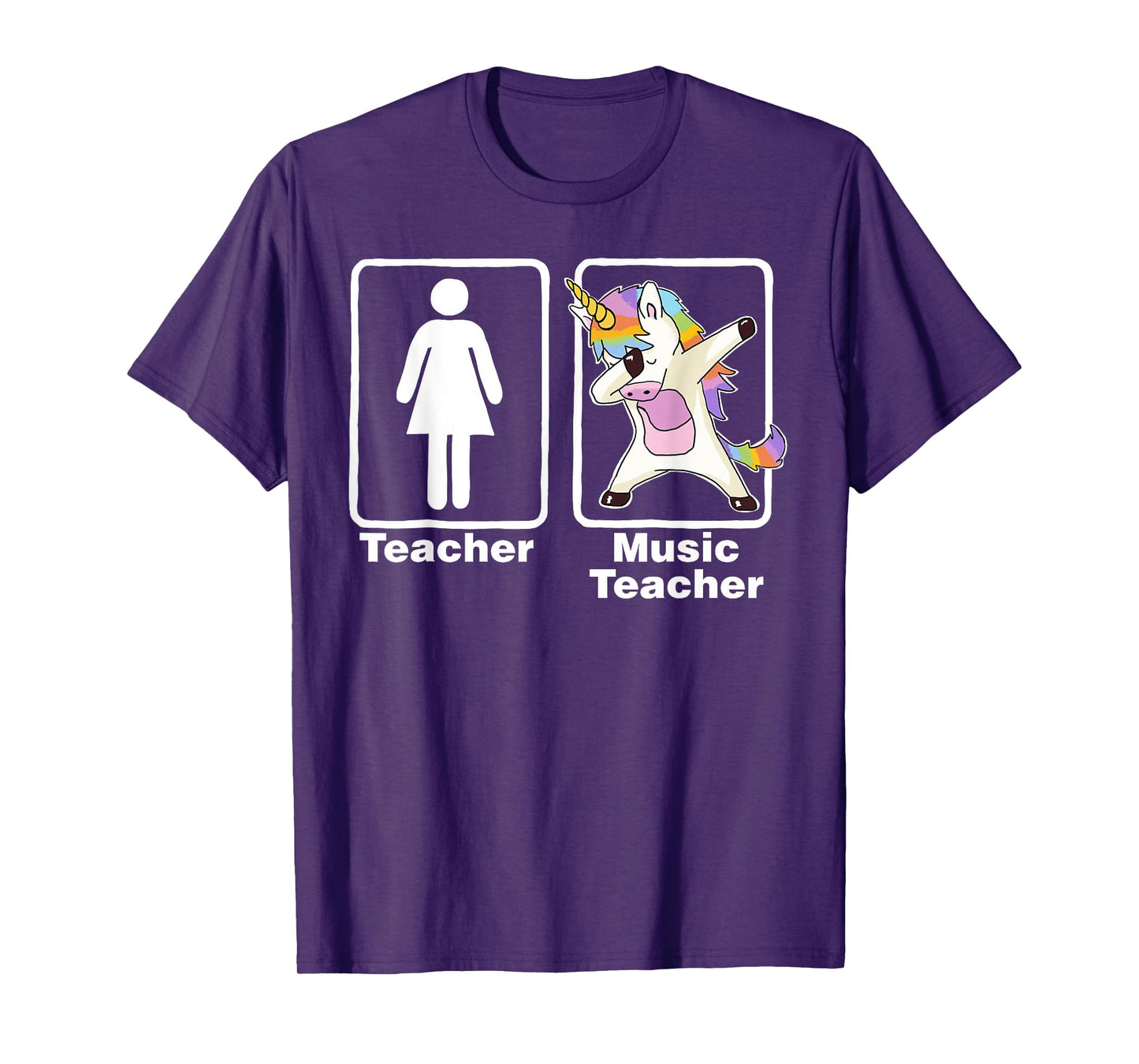 Funny Unicorn Music Teacher T-shirt Music Teacher Gifts T-Shirt for Men Women Girls Kids