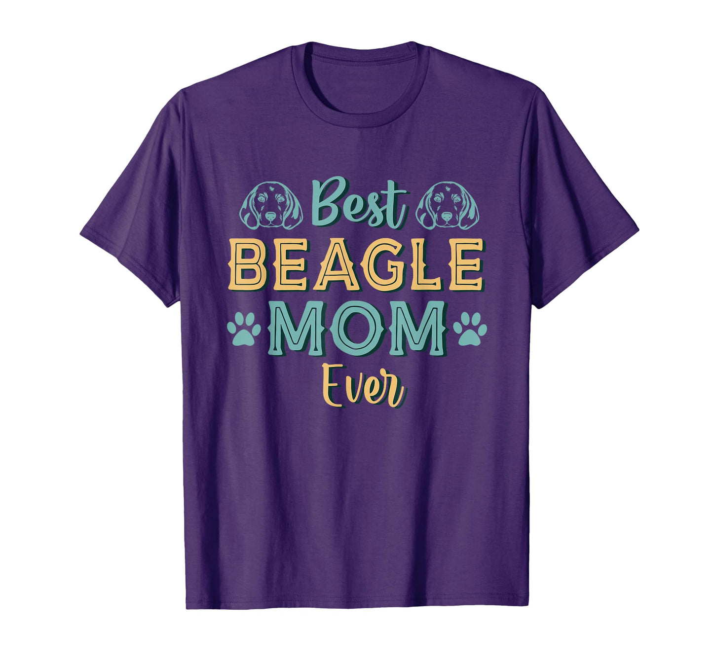 Best Beagle Mom Ever Beagle Dog Mom Vintage T-Shirt
