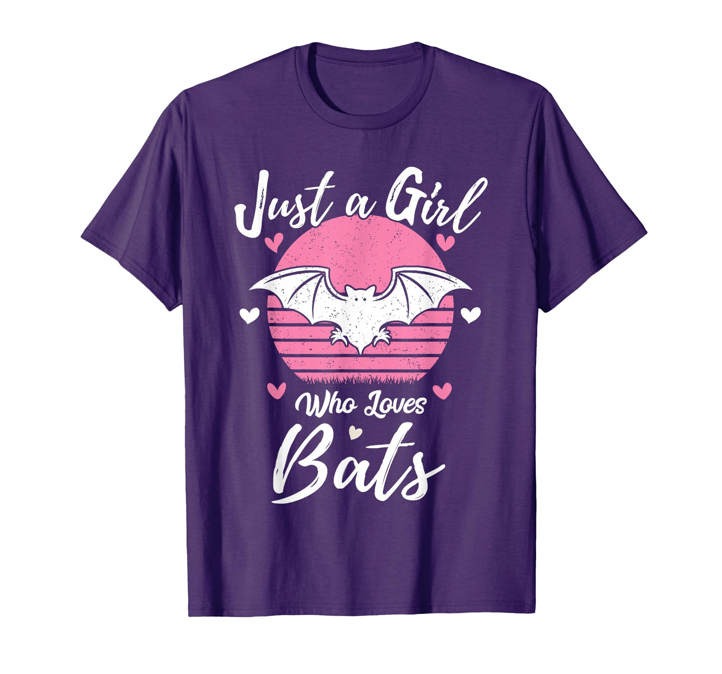 Women Girls Bat Lover Gift Just A Girl Who Loves Bats T-Shirt