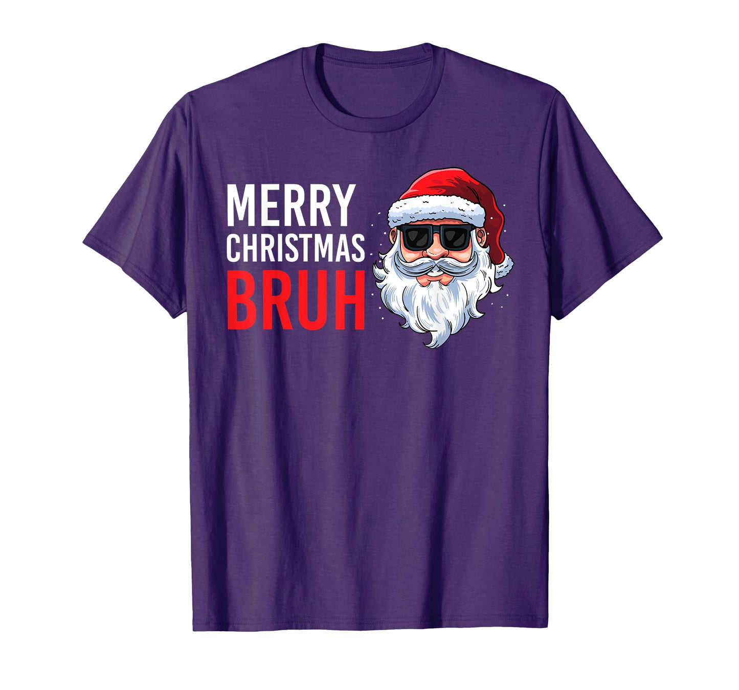 Merry Christmas Bruh Meme Funny Saying for Brother Boys Men T-Shirt