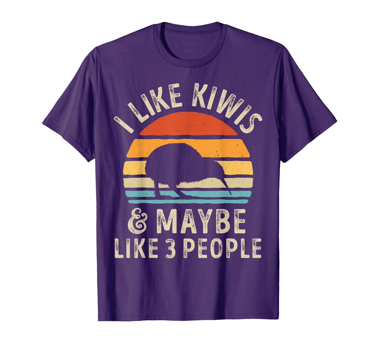 I Like Kiwis and Maybe 3 People Funny Kiwi Retro Vintage T-Shirt