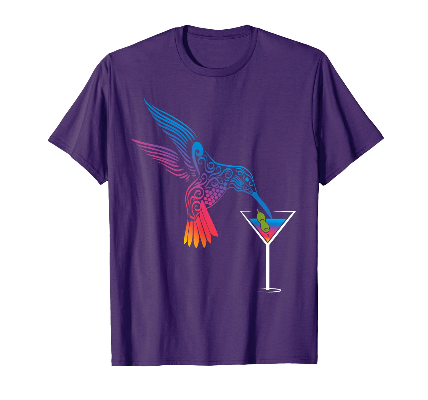 Cocktail and hummingbird the ideal mix for holidays T-Shirt