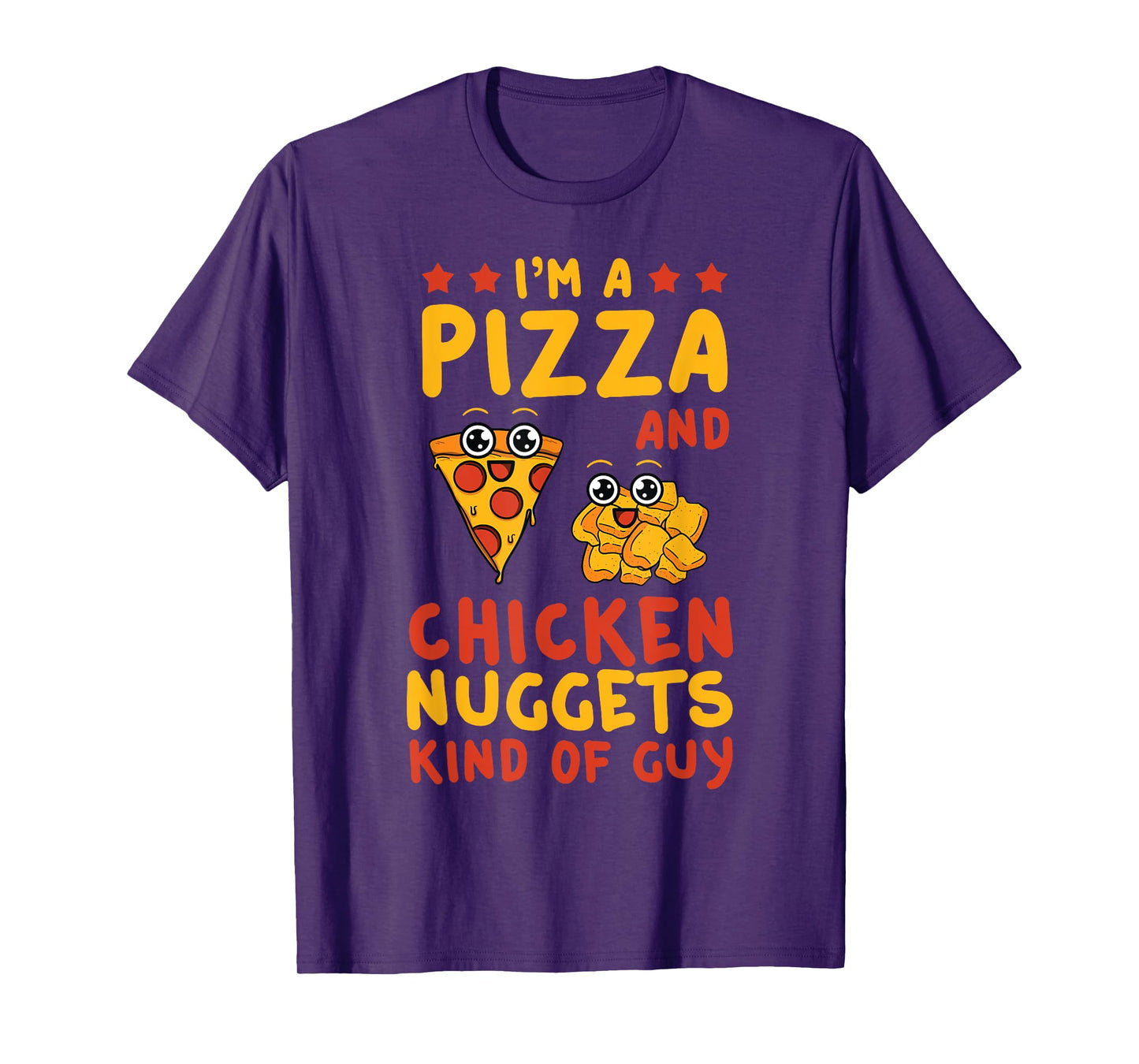 Chicken Nugget Pizza Lovers Nuggies Fans Nug Fast Food T-Shirt