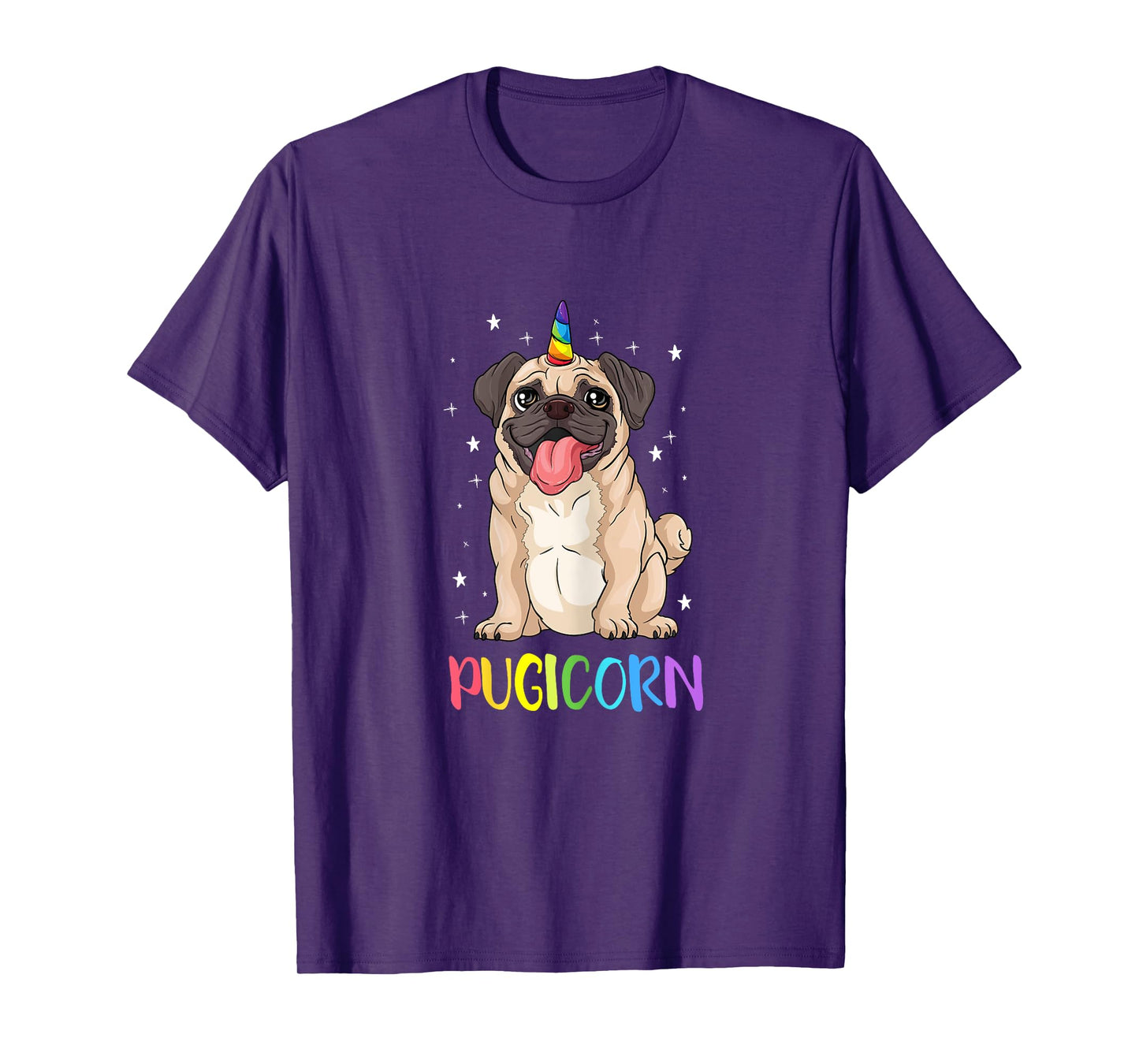 Girl Pugicorn funny pug Lover unicorn Pug Owner T-Shirt