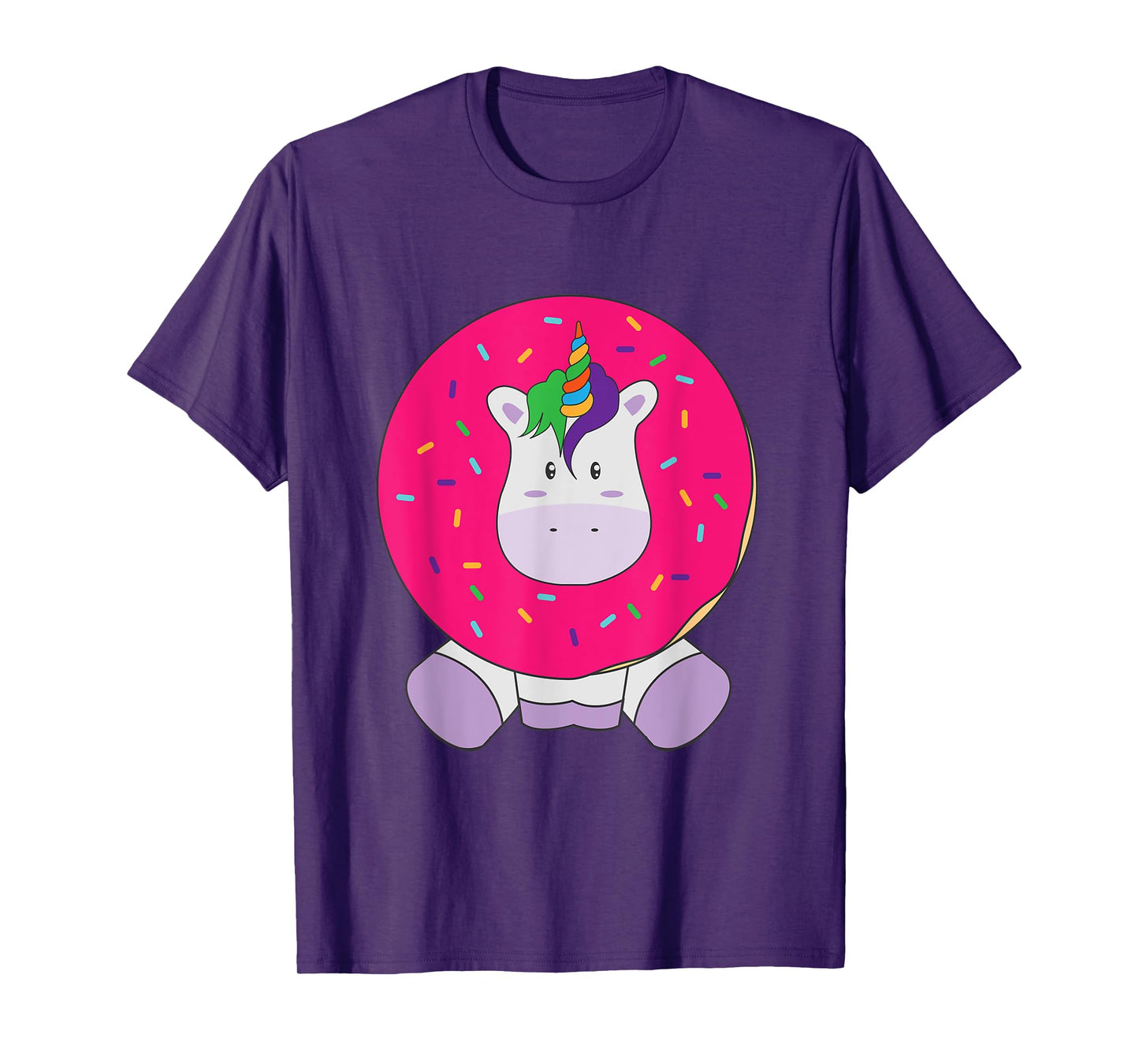 Cute Unicorn Donut Kawaii Girly Women T Shirt T-Shirt