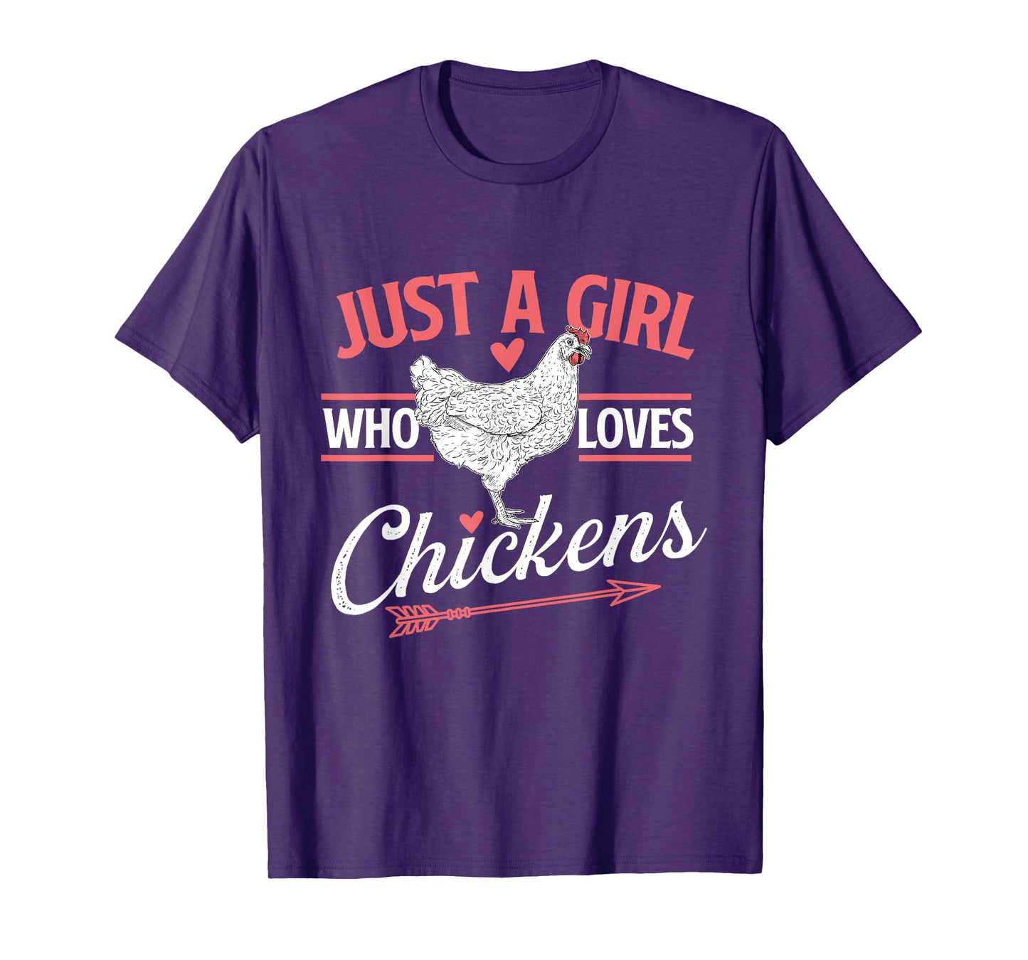 Just A Girl Who Loves Chickens - Chicken Lover Poultry Owner T-Shirt