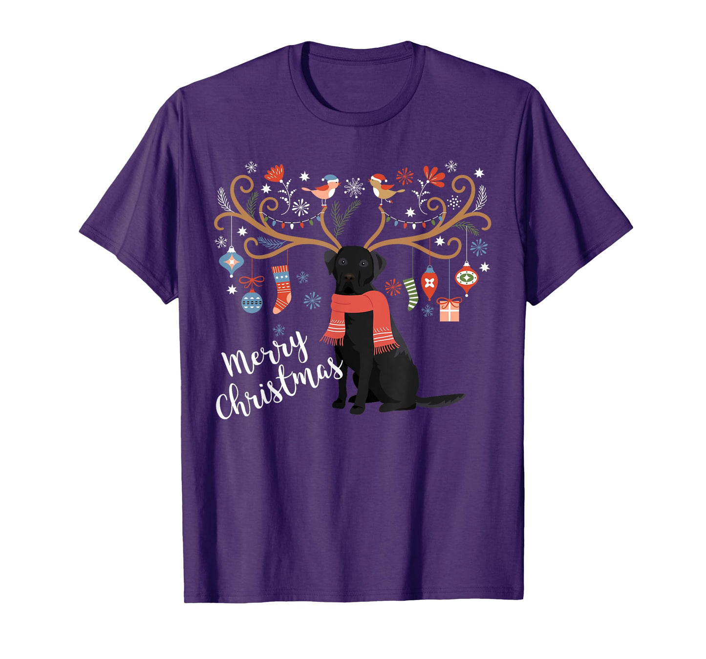 Black Labrador Retriever Christmas Shirt Dog