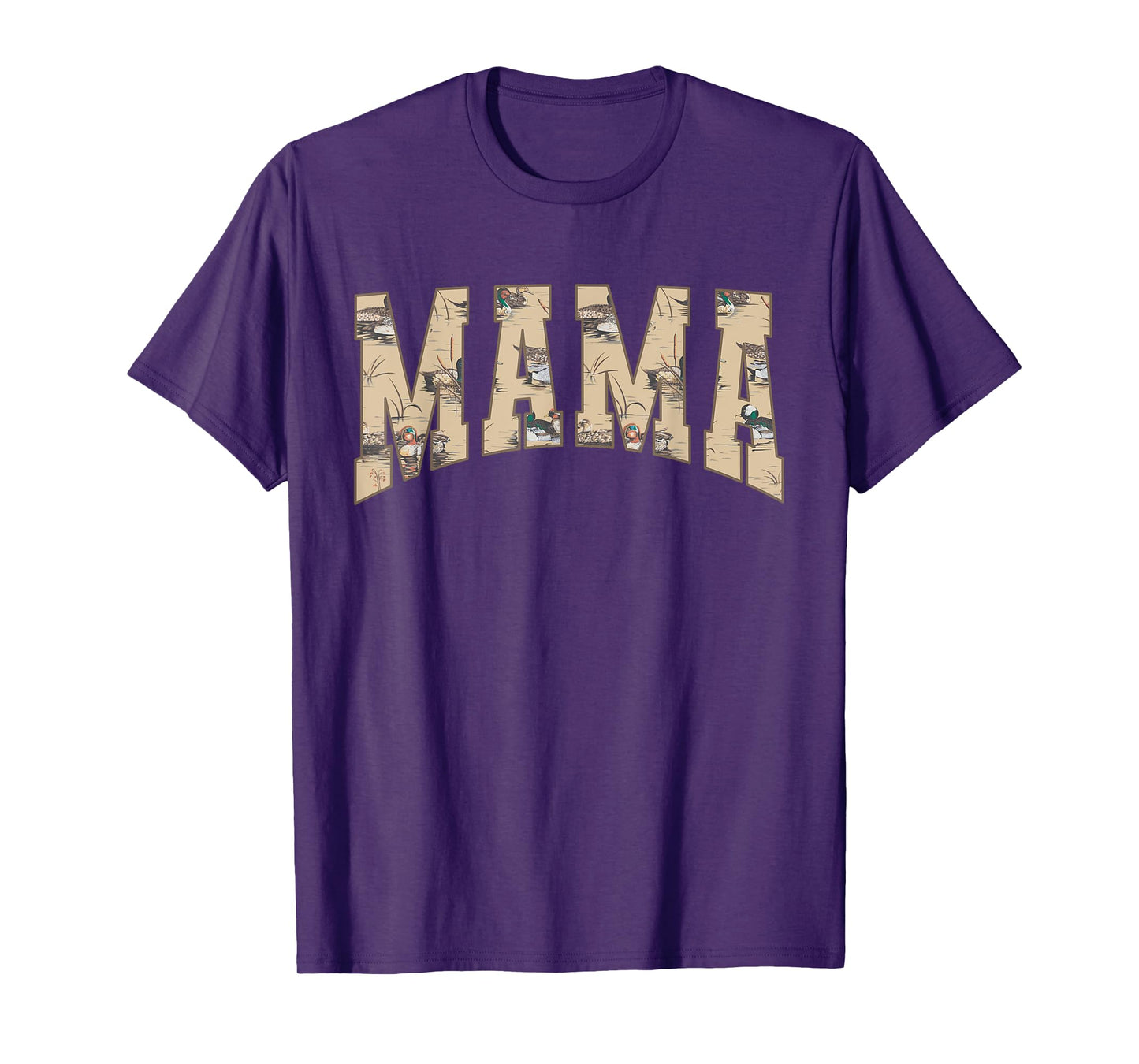 Hunting Mama Duck Camouflage Camo Waterfowl Duck Camo Women T-Shirt