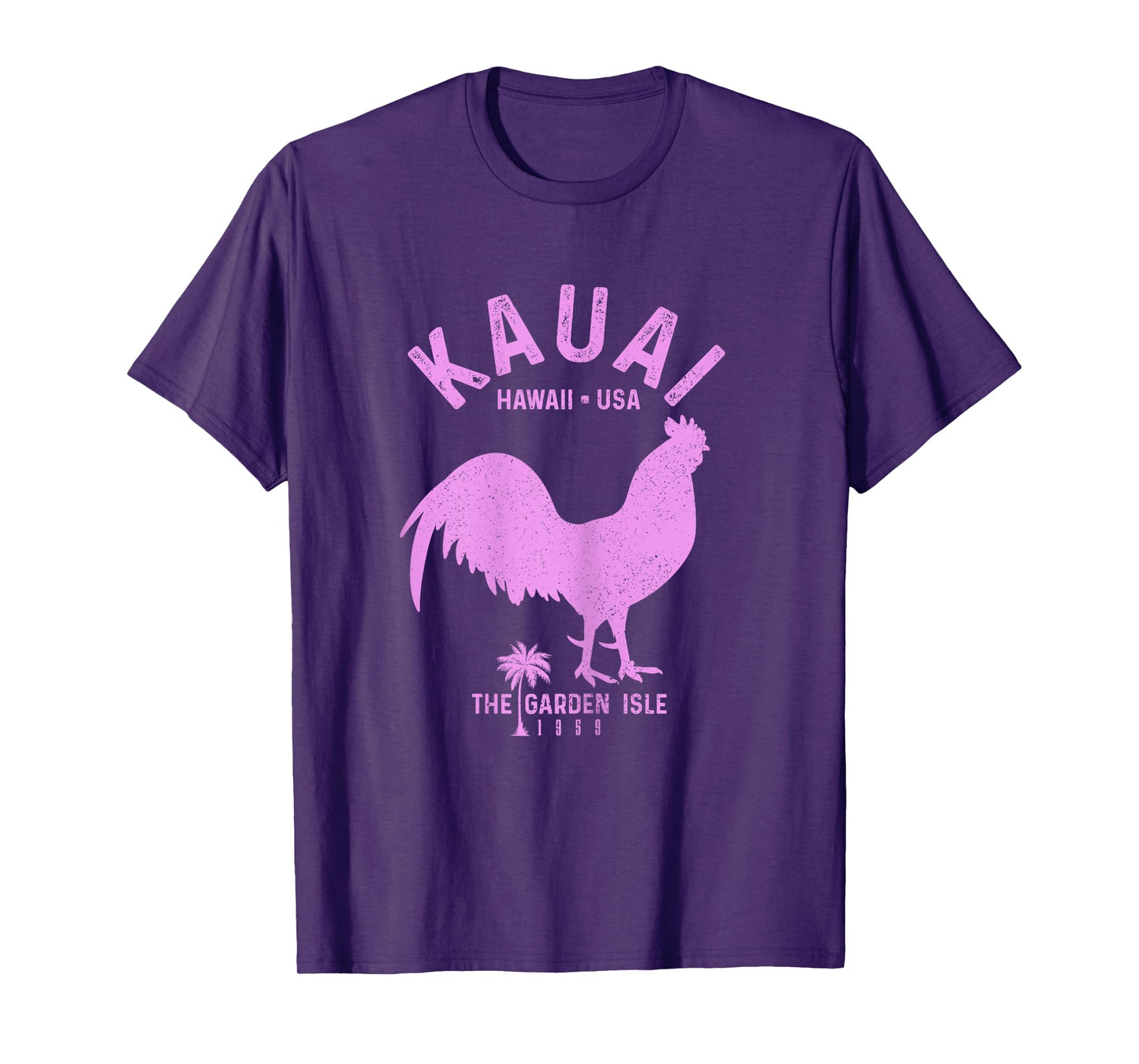 Kauai 1959 The Garden Isle Chicken Hawaii Vintage Hawaiian T-Shirt
