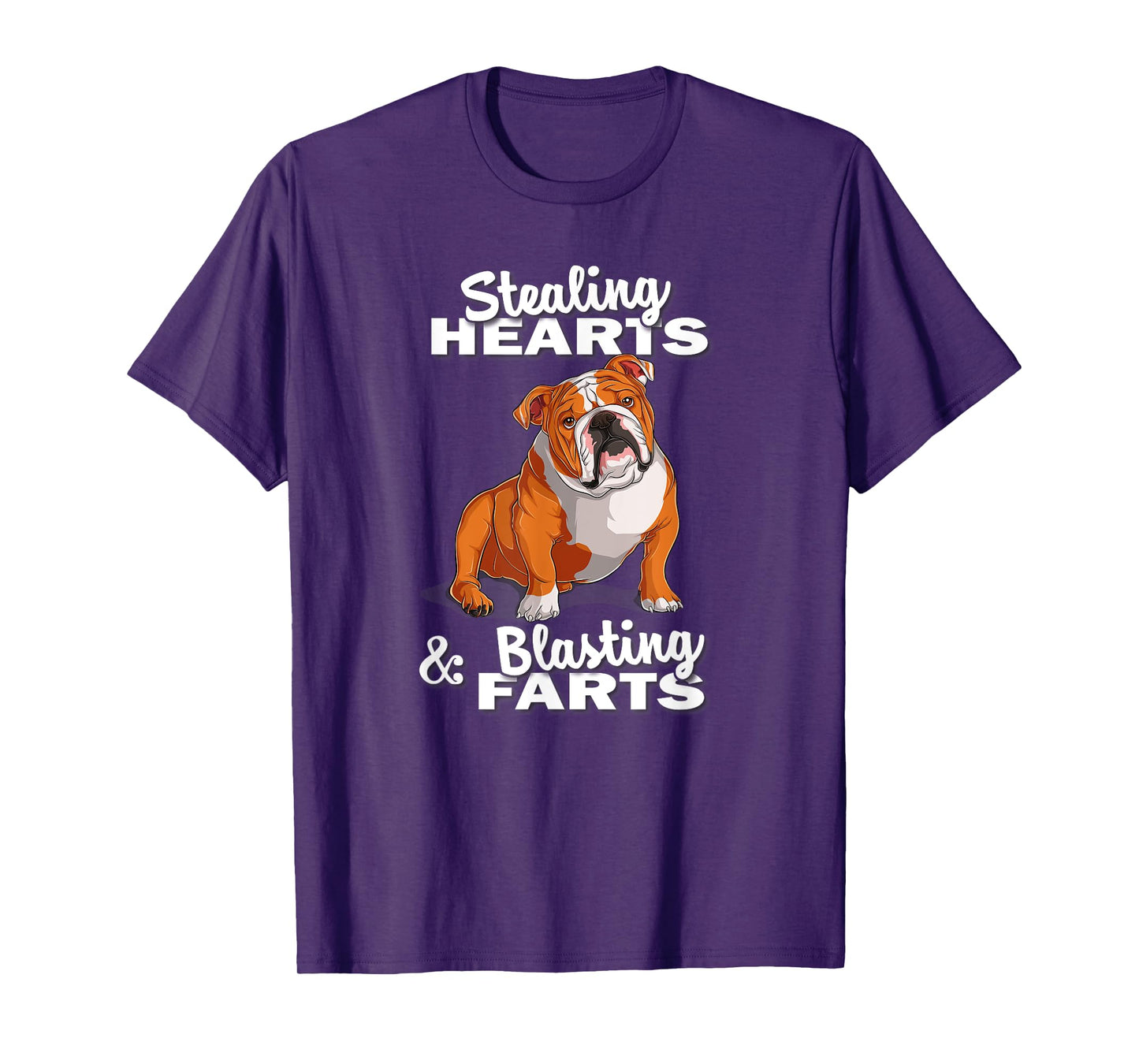 Funny Stealing Hearts Blasting Farts English Bulldog T-Shirt