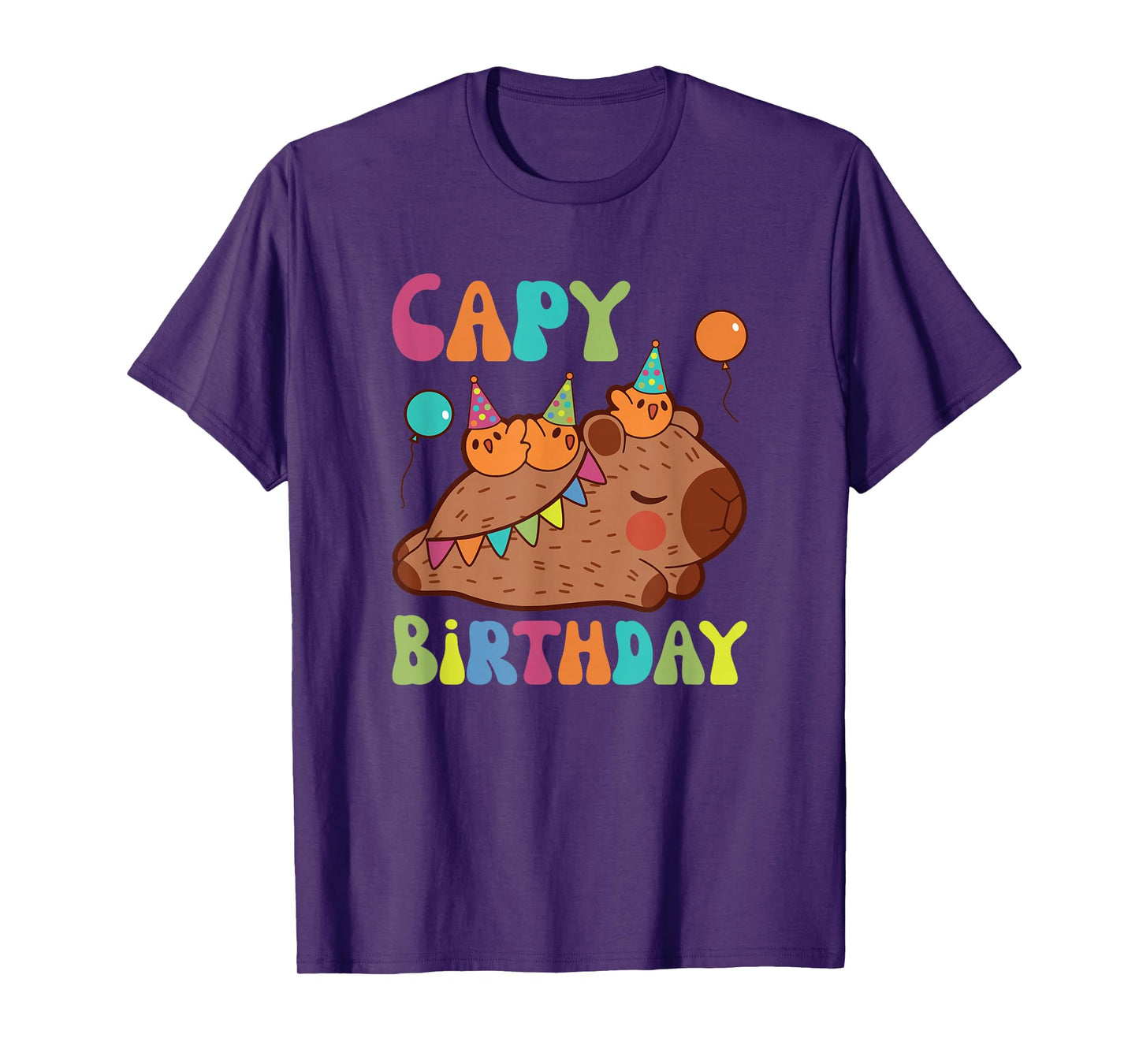 Capybara Capy Birthday Pun Happy Birthday T-Shirt