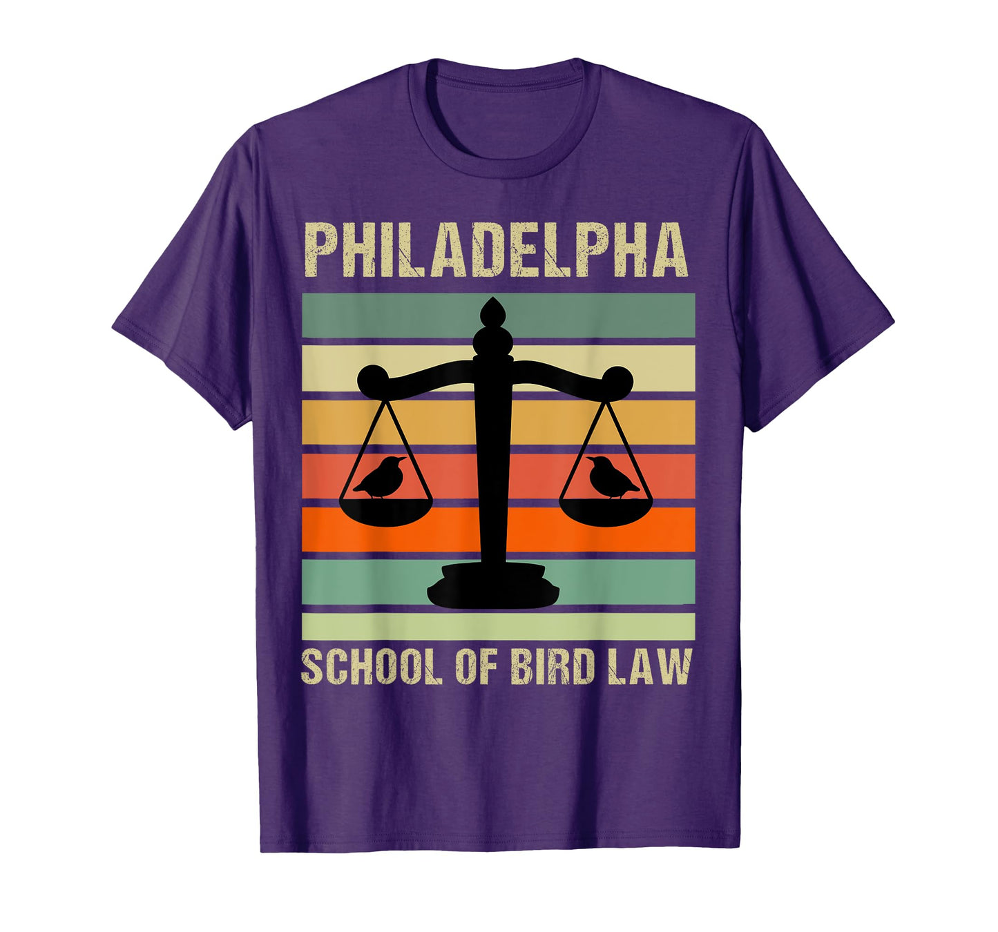 Philadelpha School Of Bird Law Retro Vintage T-Shirt