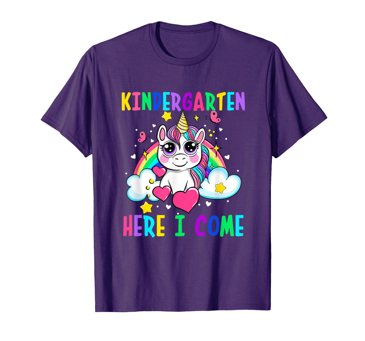 Cute Unicorn Kindergarten Here I Come School Kindergarten T-Shirt