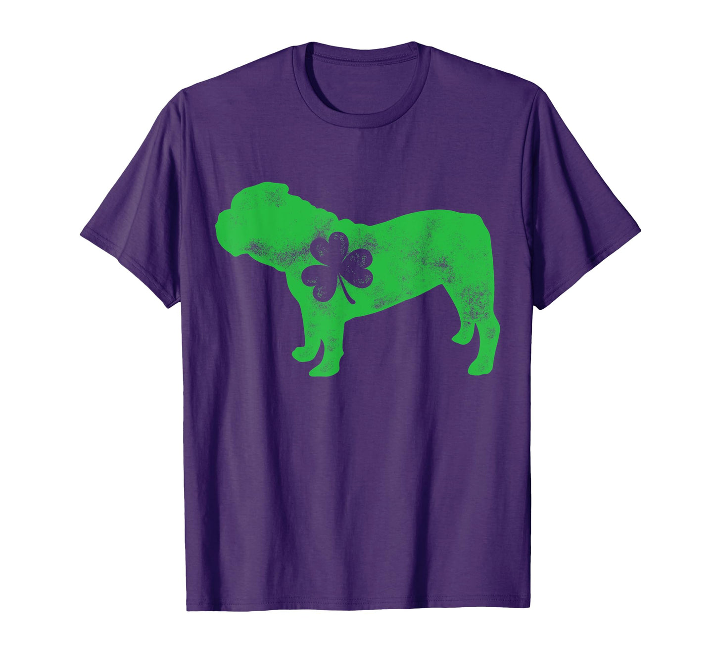 English Bulldog St Patricks Day Men Women Shamrock Dog Lover T-Shirt