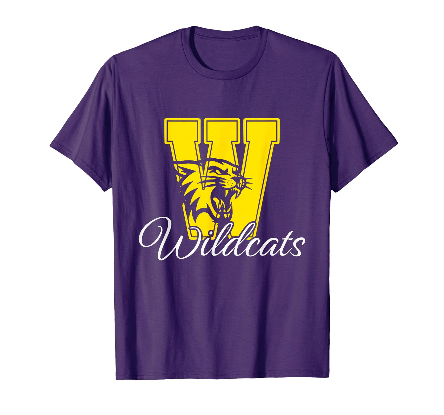 Wildcats Spirit Bold Letter W T-Shirt
