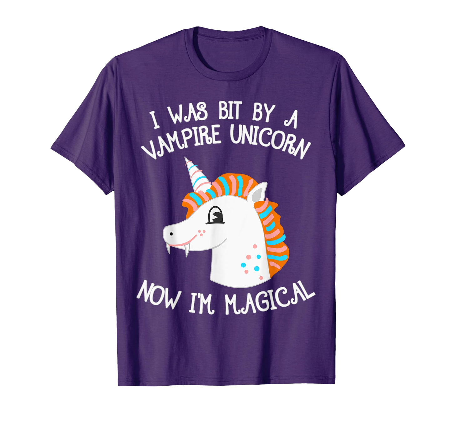 Vampire Unicorn Now I'm Magical Halloween Unicorn T-Shirt