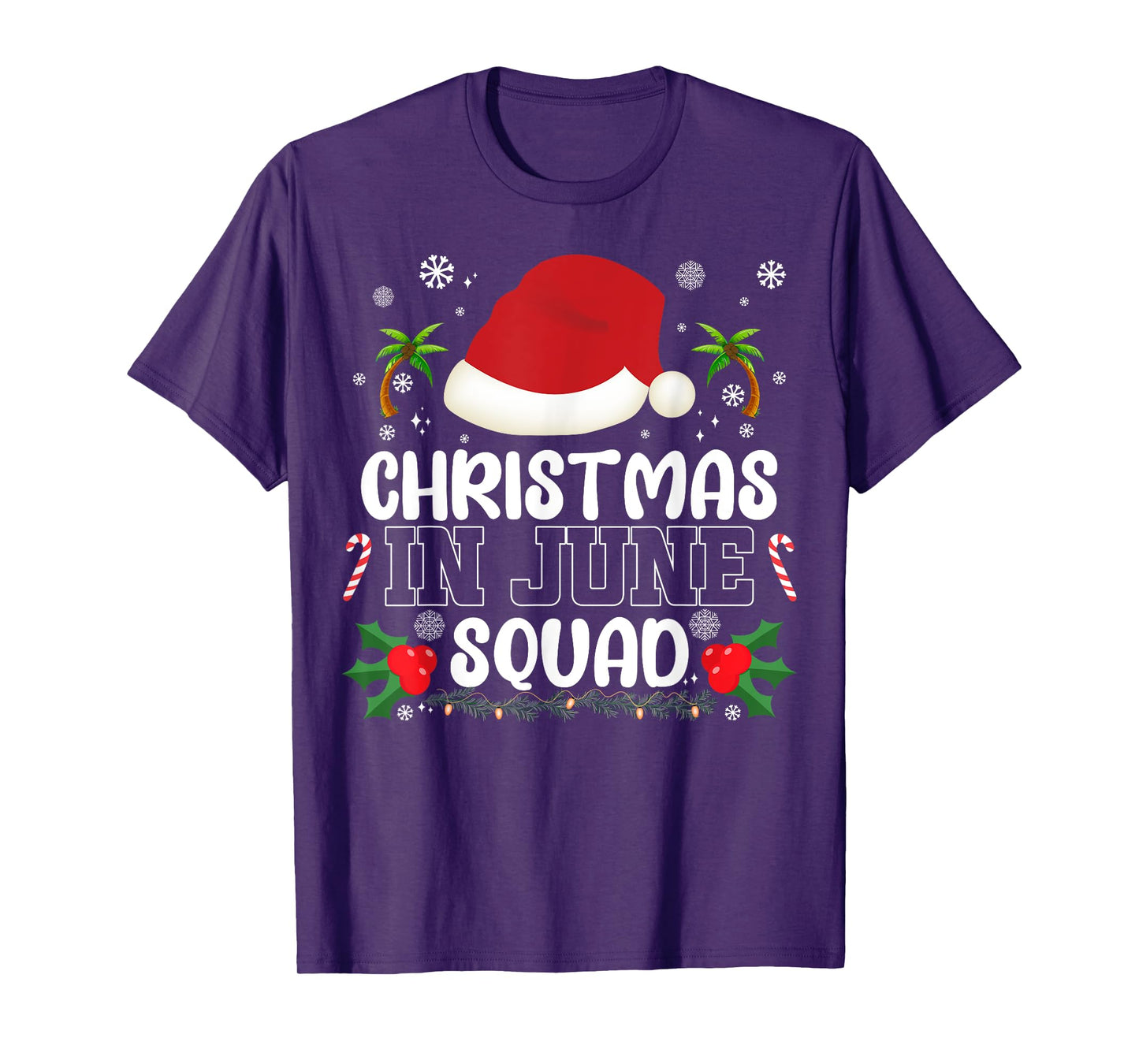 Christmas In June Squad Funny Summer Xmas Men Women Kids T-Shirt