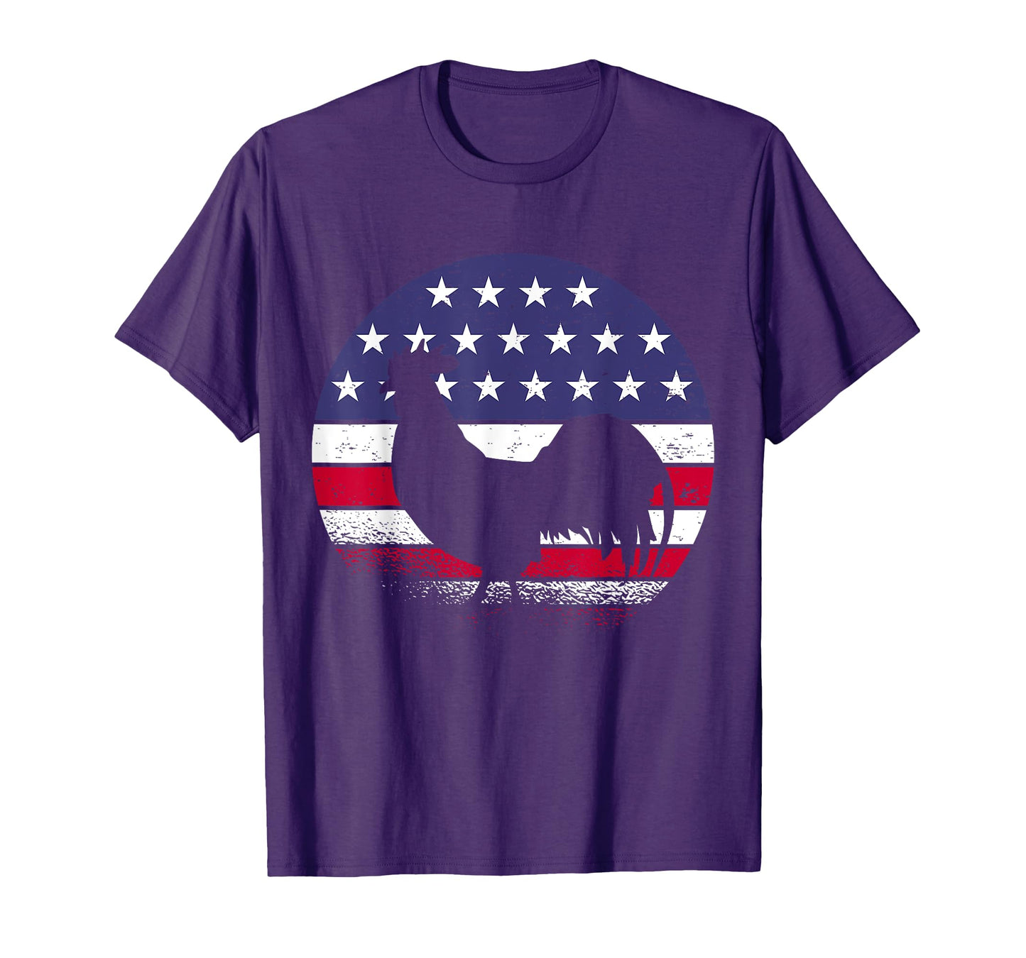 Chickens American Flag USA Rooster Women Men T-Shirt