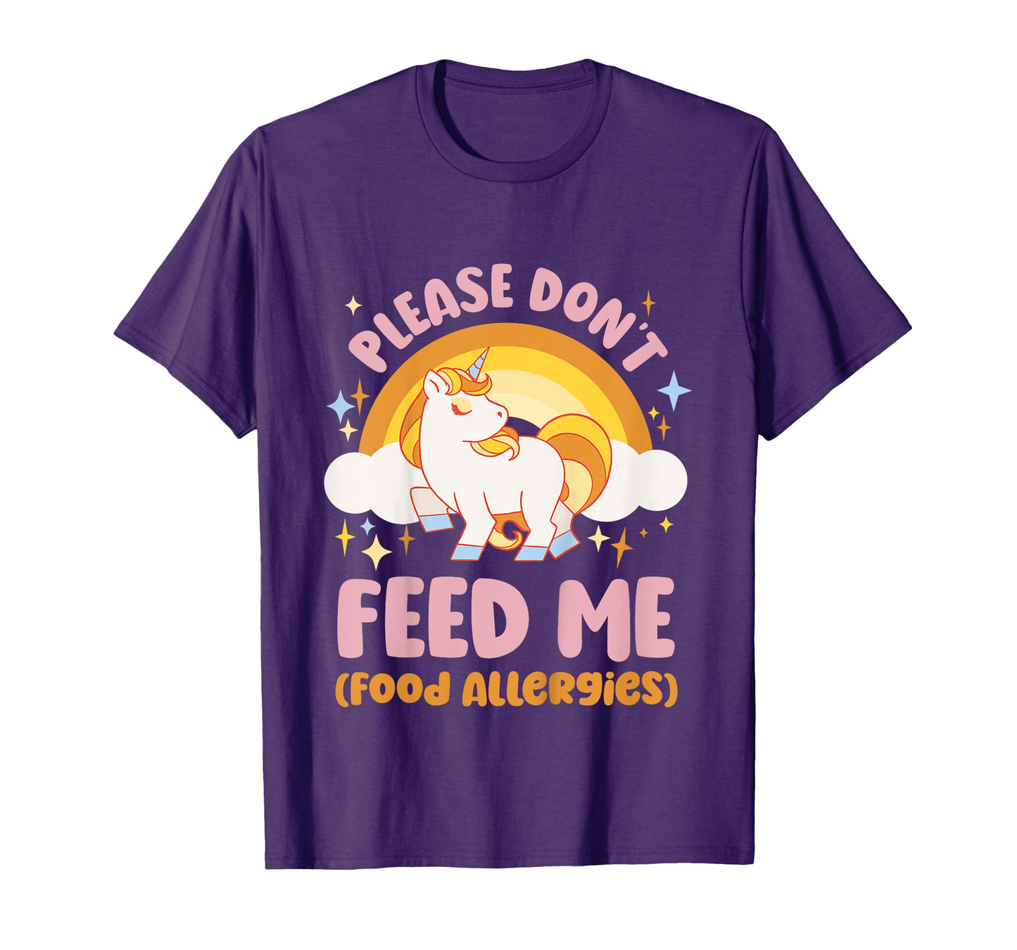 Food Allergy Toddler Kids Unicorn T-Shirt