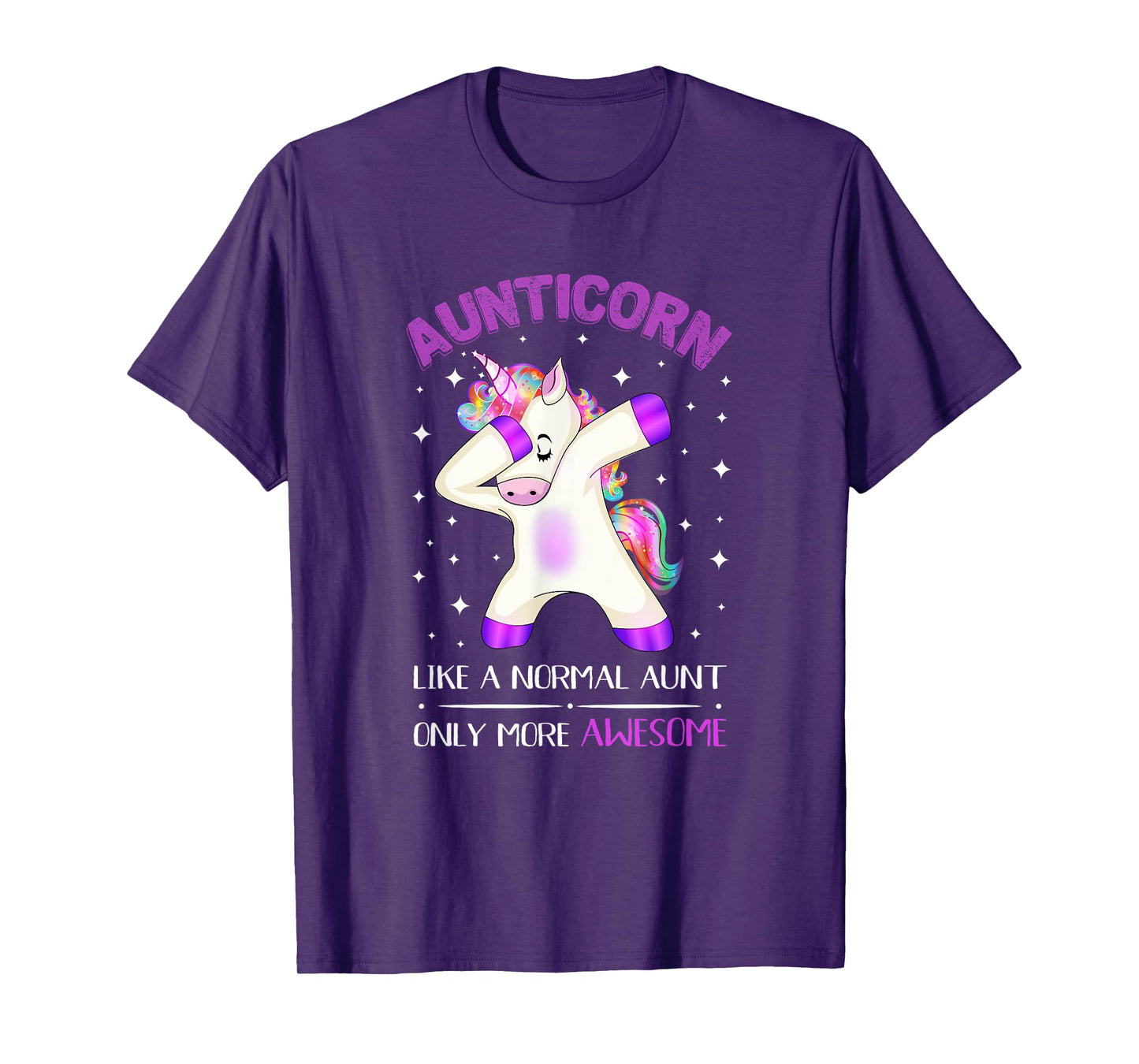 Aunticorn Like An Aunt Only Awesome Dabbing Unicorn Tshirt T-Shirt