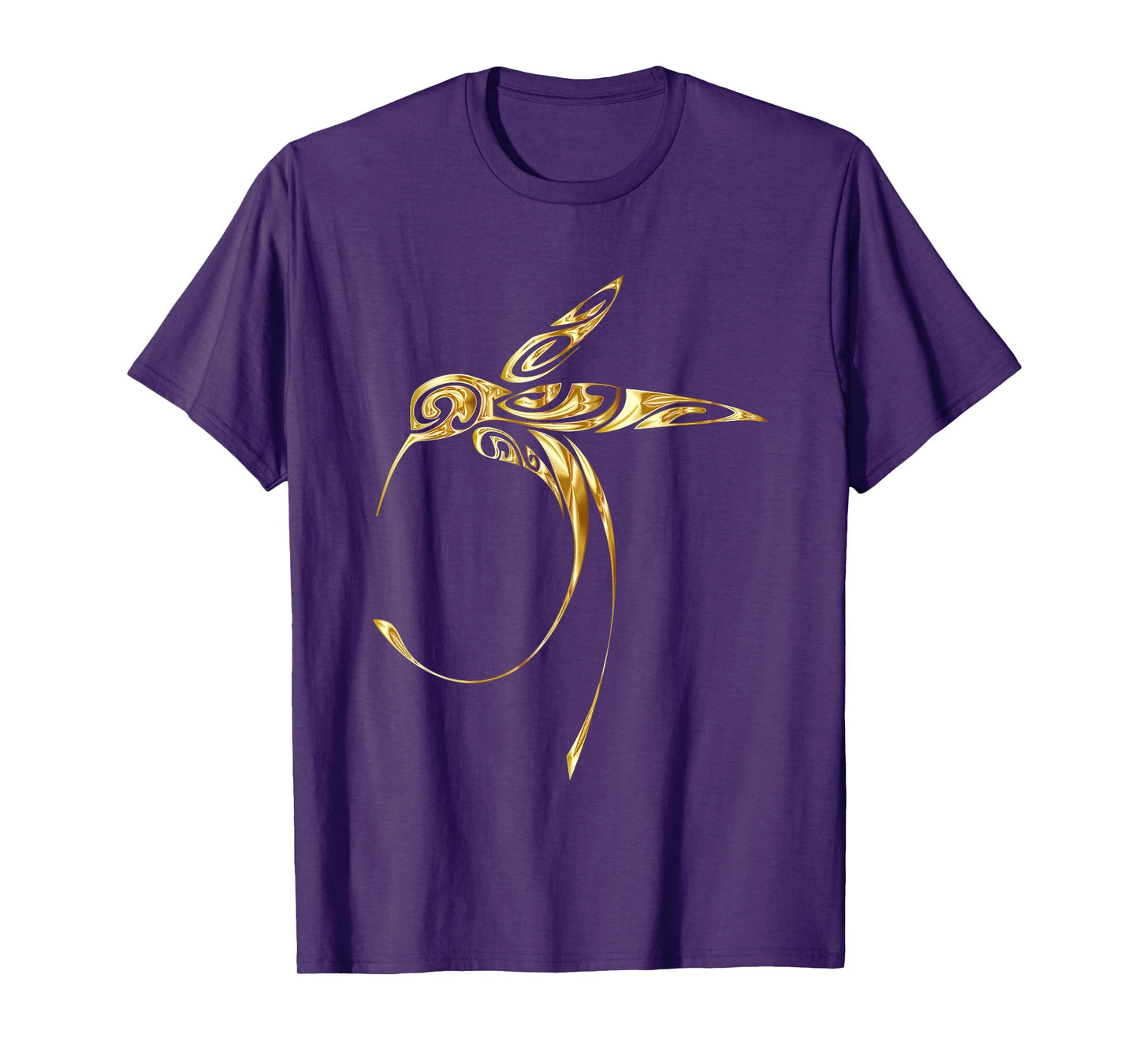 Gold Hummingbird T-Shirt Bird Animal Trochilidae Graphic Tee T-Shirt