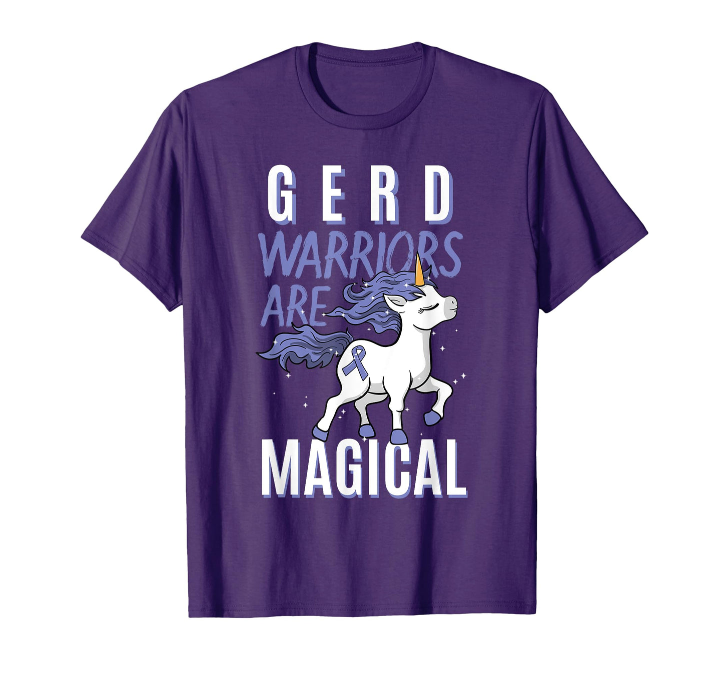 GERD Warrior Gastroesophageal Reflux Disease Unicorn Lover T-Shirt