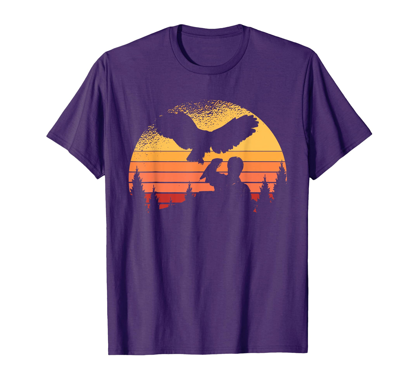 Funny Falconer Peregrine Falcon Flying Vintage Bird Falconry T-Shirt