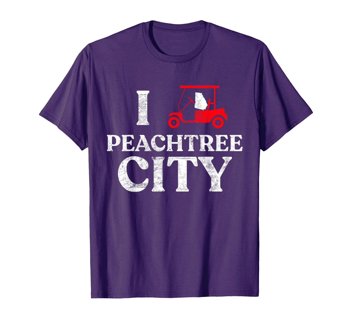 Peachtree City GA T Shirt Funny Golf Cart Shirt Georgia Tee T-Shirt