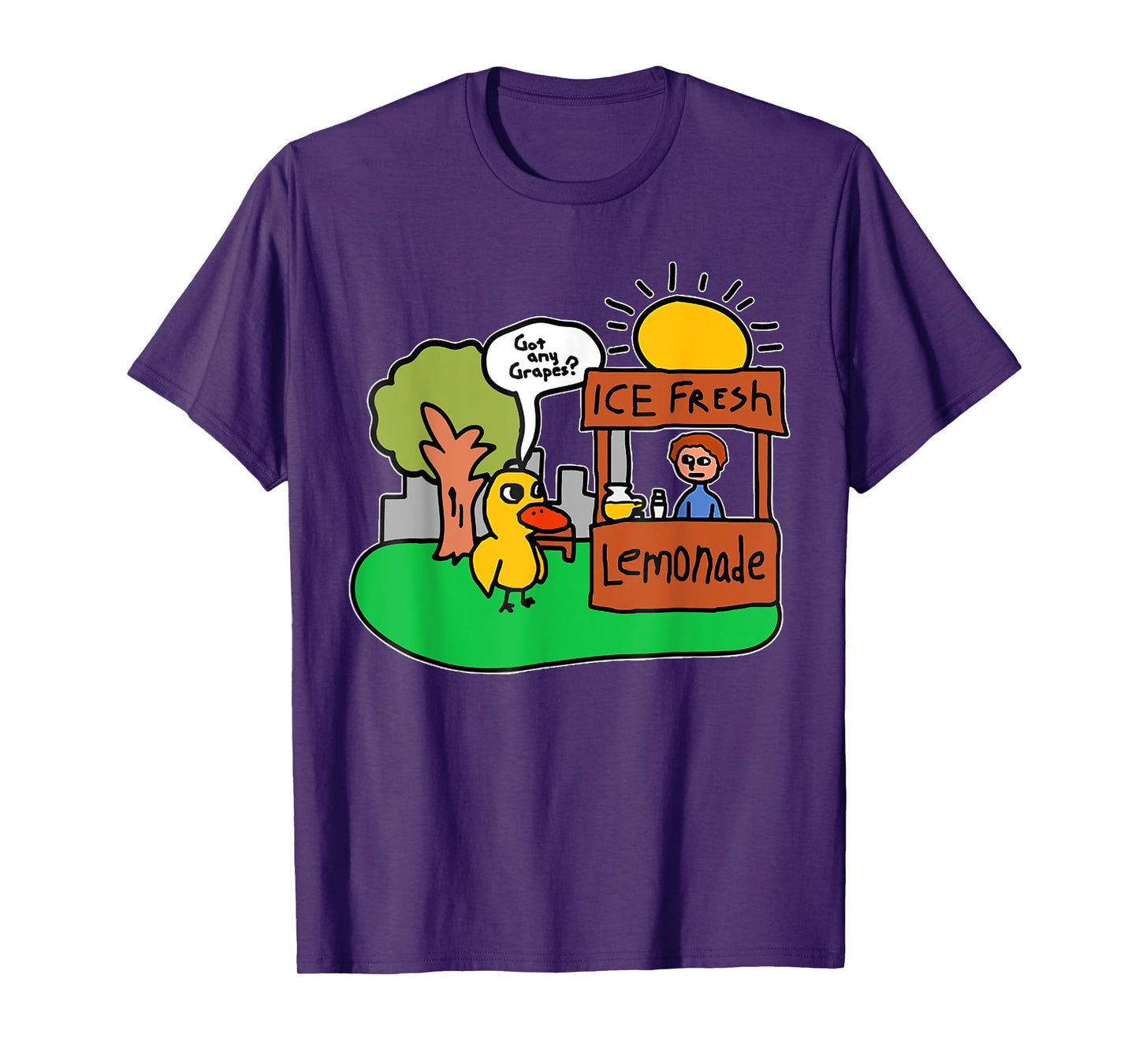 Ice Fresh Lemonade Got Any Grapes Duck Funny Gift T-Shirt
