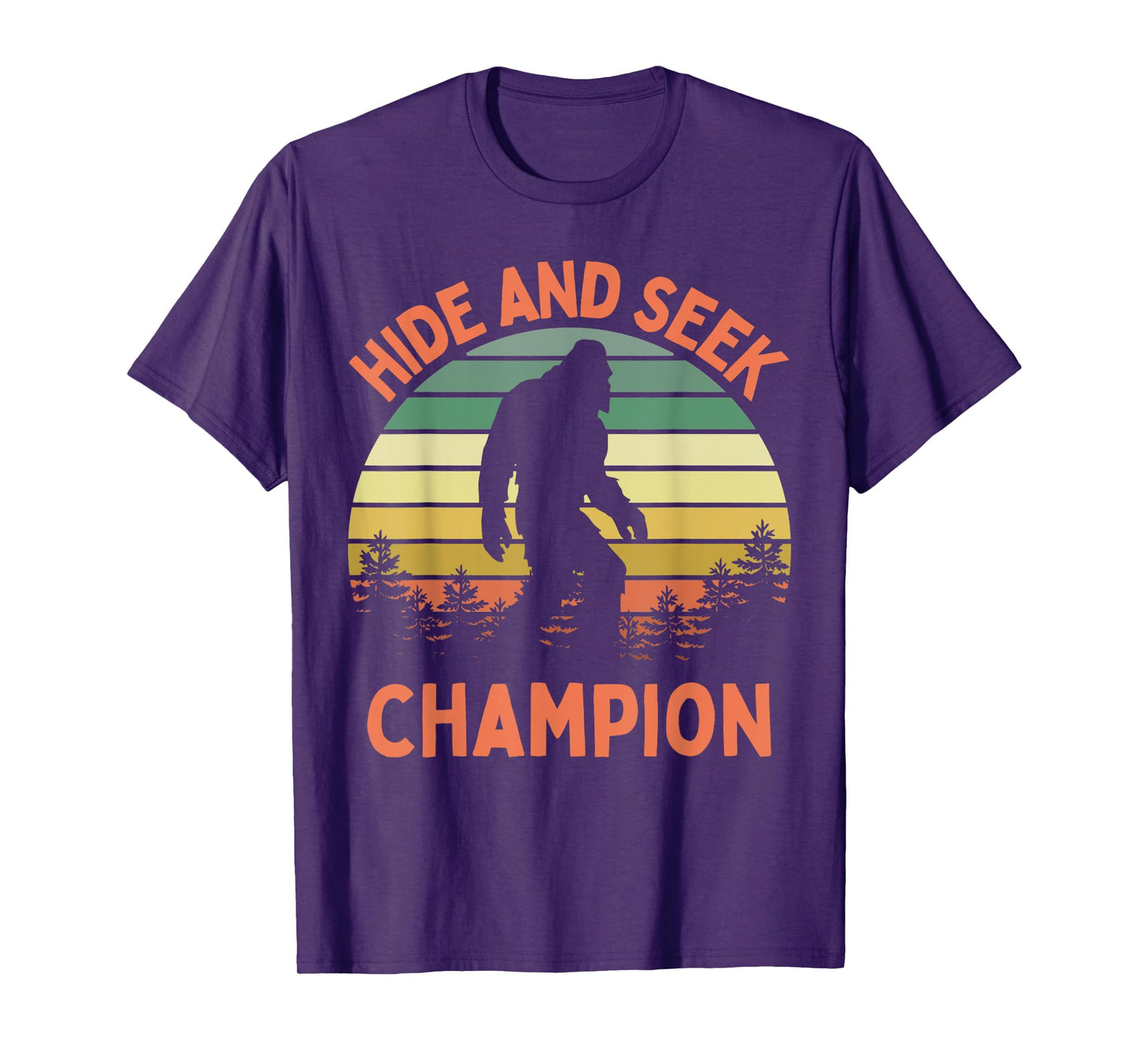 Hide And Seek Champion Sasquatch Funny Bigfoot T-Shirt