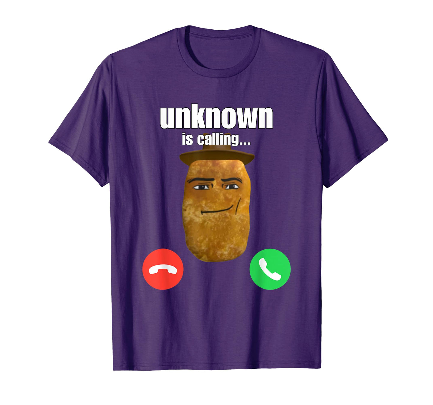 Chicken Nugget Man Face Cowboy Meme T-Shirt