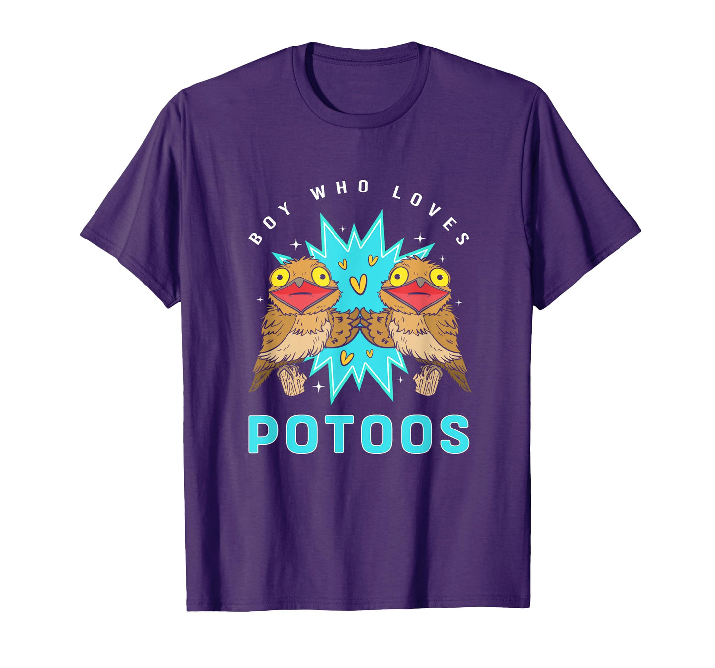 Funny Potoo Bird Lover Boy Who Loves Potoos T-Shirt