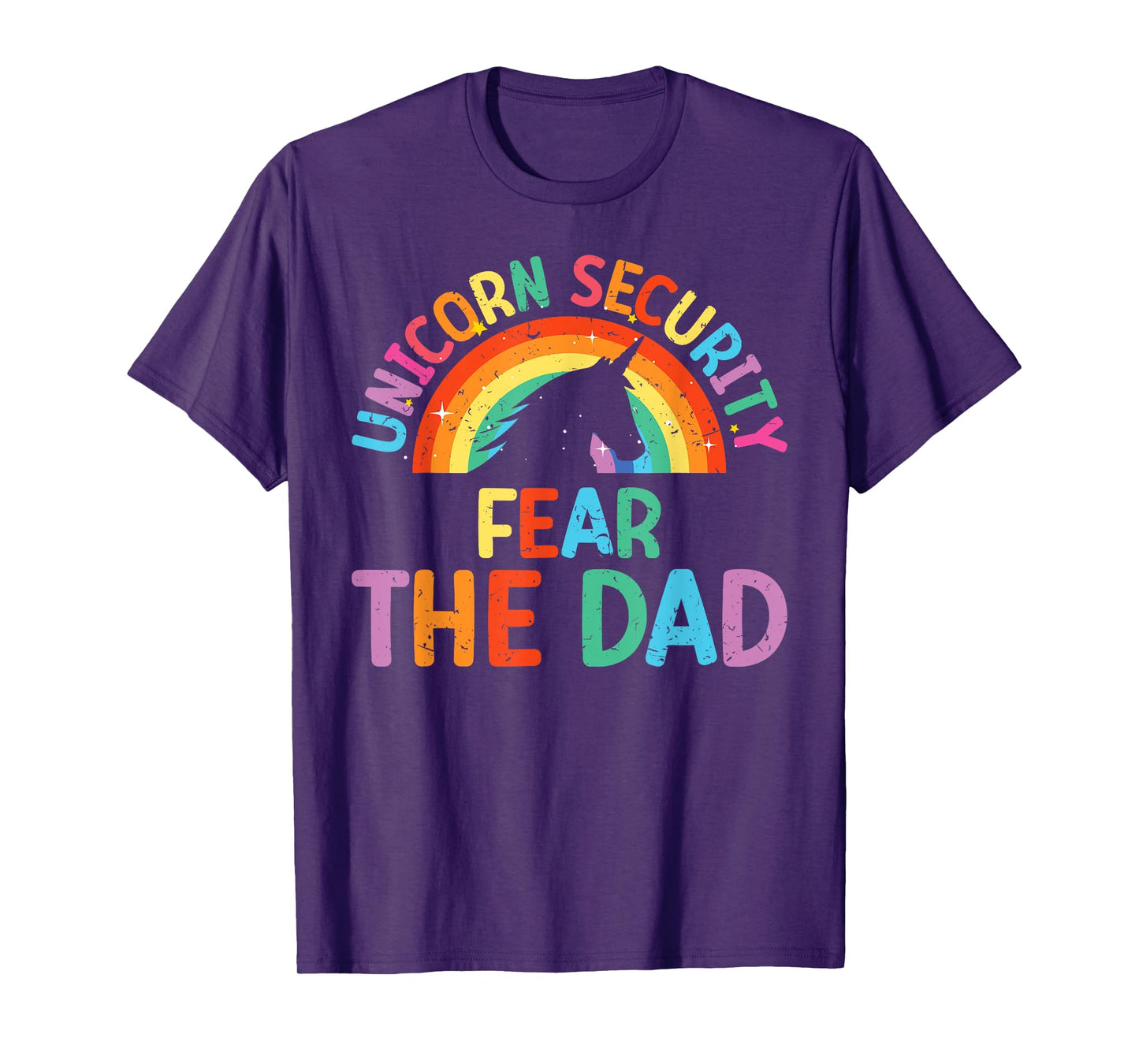 Costume Men Unicorn Security Fear The Dad Funny T-Shirt