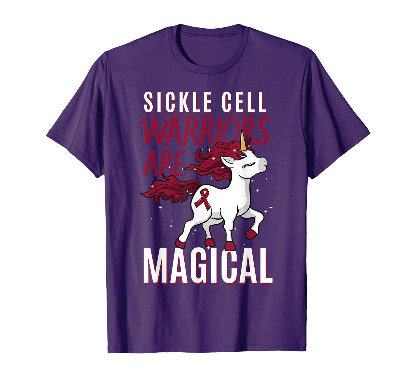 Sickle Cell Disease SCD Warrior Blood Disorder Unicorn Lover T-Shirt