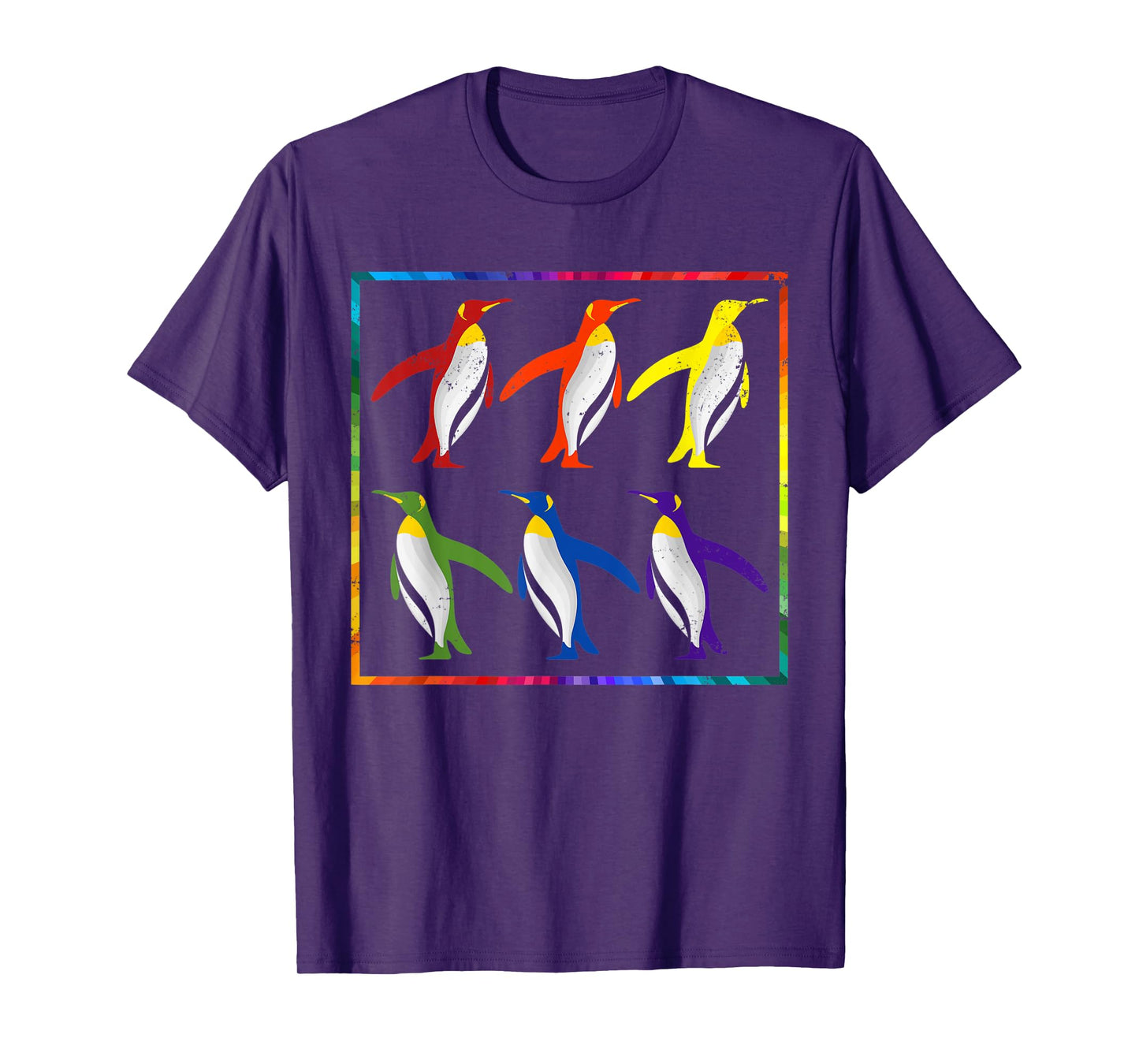 LGBT Flag Rainbow Penguin Gift Pride LGBT T-Shirt