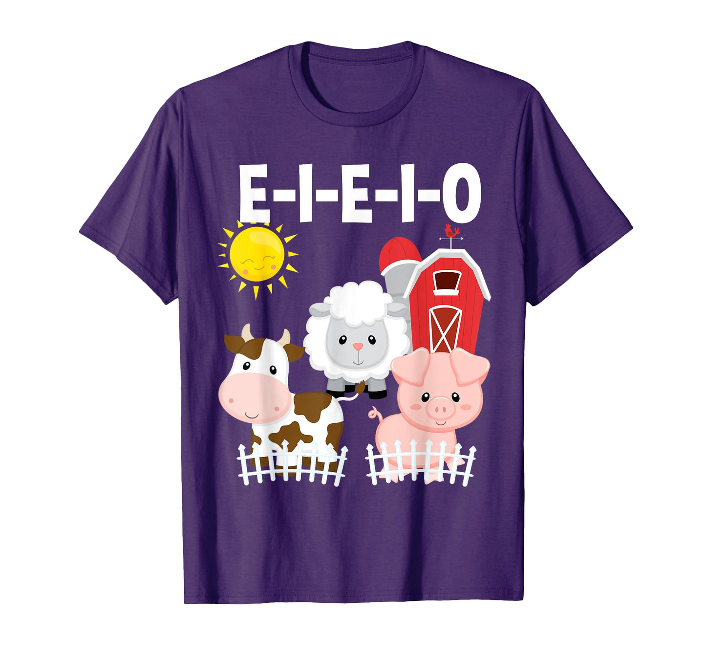 Toddler Kids Old MacDonald Had a Farm E-I-E-I-O Nursery Song T-Shirt