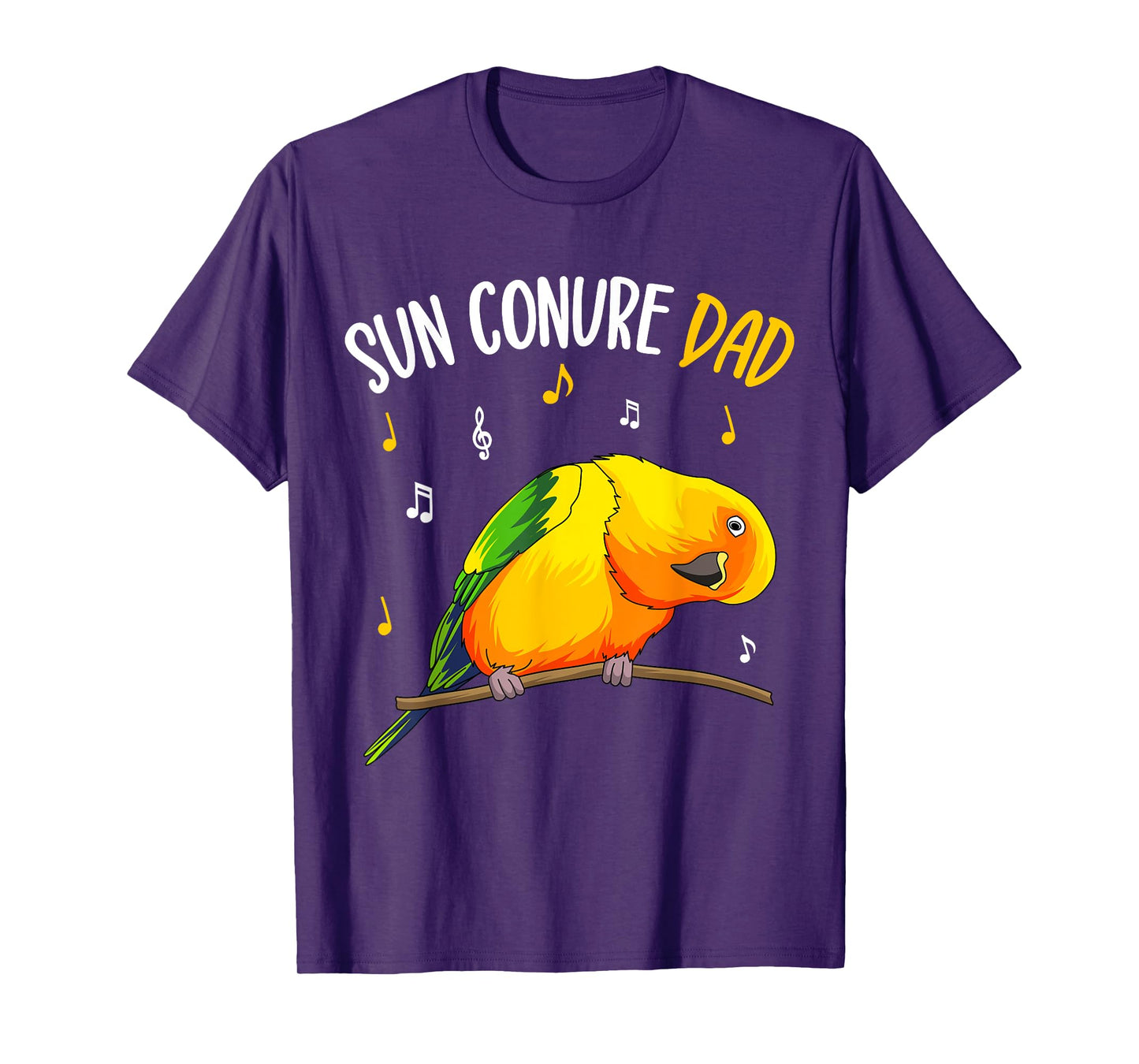 Sun Conure Dad Funny Parrot Bird Lover Men T-Shirt