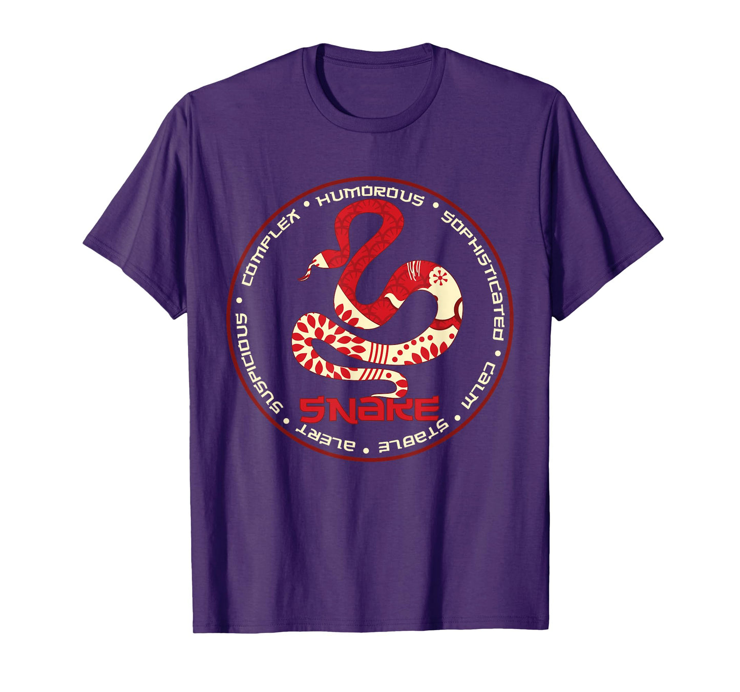 Chinese Zodiac Year of the Snake Astrology Horoscope T-Shirt