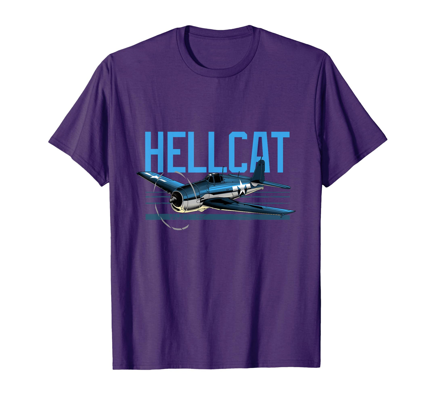 USA Military Warbird Airplane Hellcat WWII Vintage Fighter T-Shirt