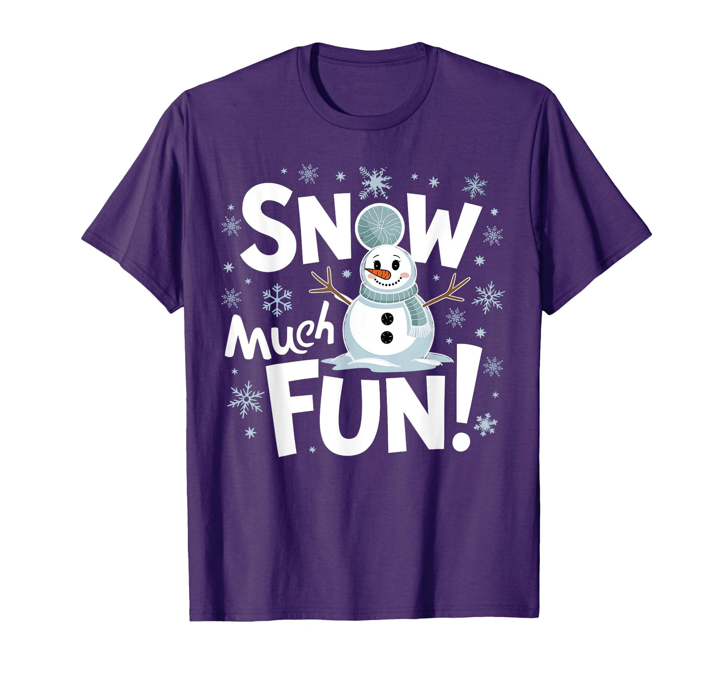 Snow Much Fun Winter Snowman Christmas Funny Xmas Holiday T-Shirt