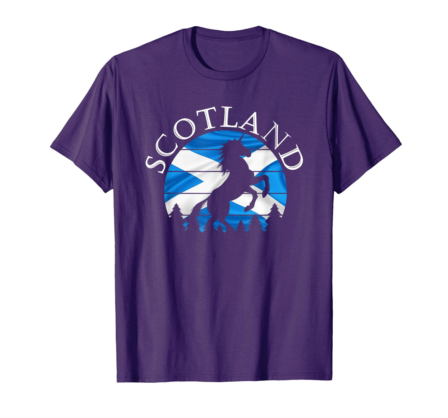 Scottish Pride Scotland Unicorn Scotland Flag Saltire T-Shirt