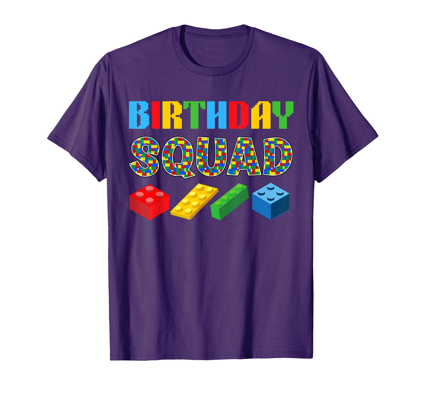 Birthday Squad Blocks Building Master Builder Bday Tee Funny T-Shirt
