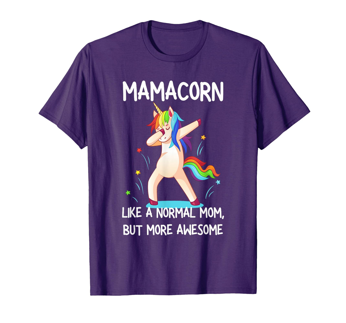 Womens Funny Mamacorn Unicorn Costume Mom Mother's Day T-Shirt